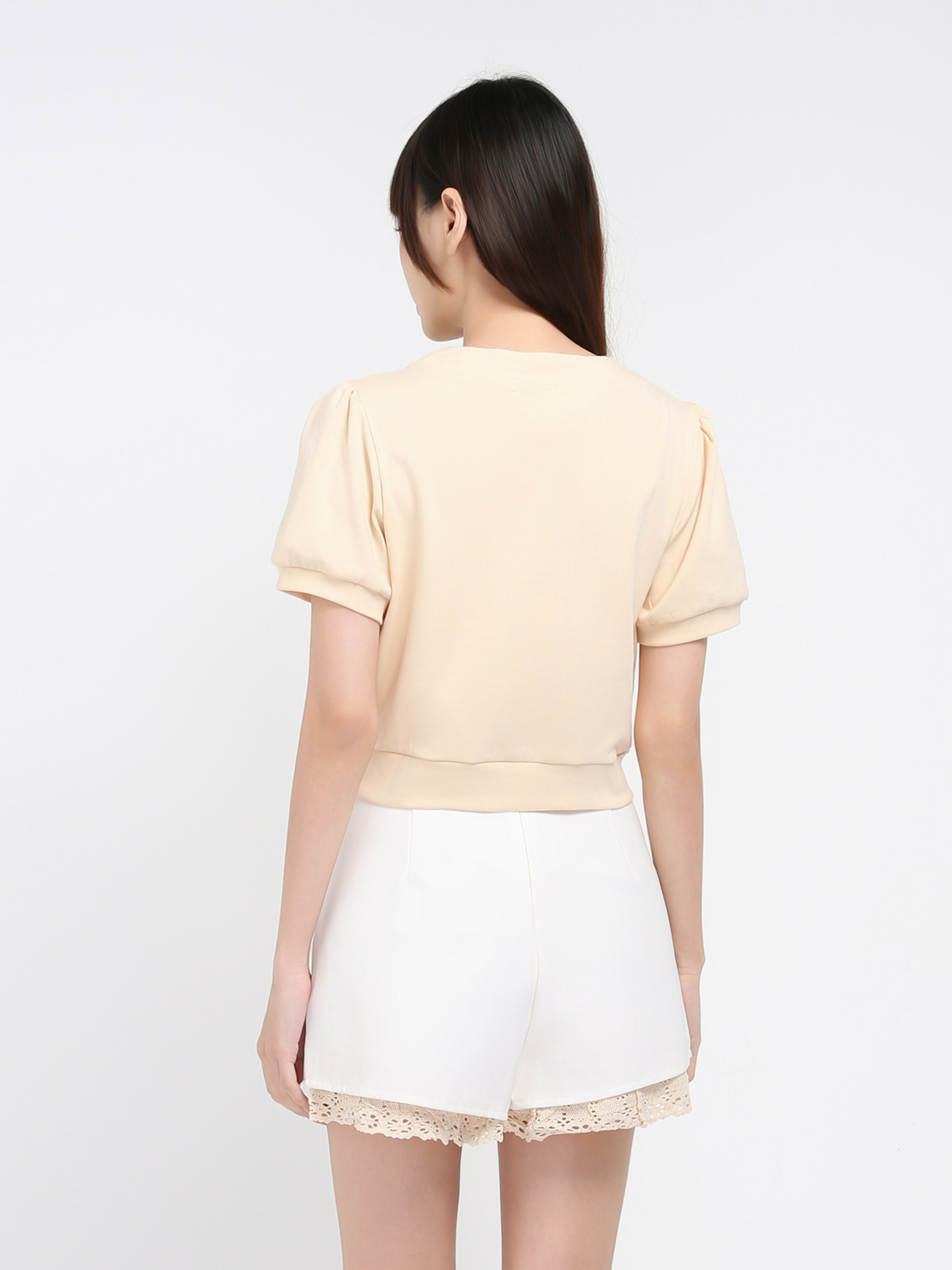 High Waist With Lace Short Pants 35985