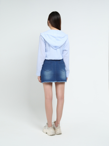 Denim Skirt Pants 37977