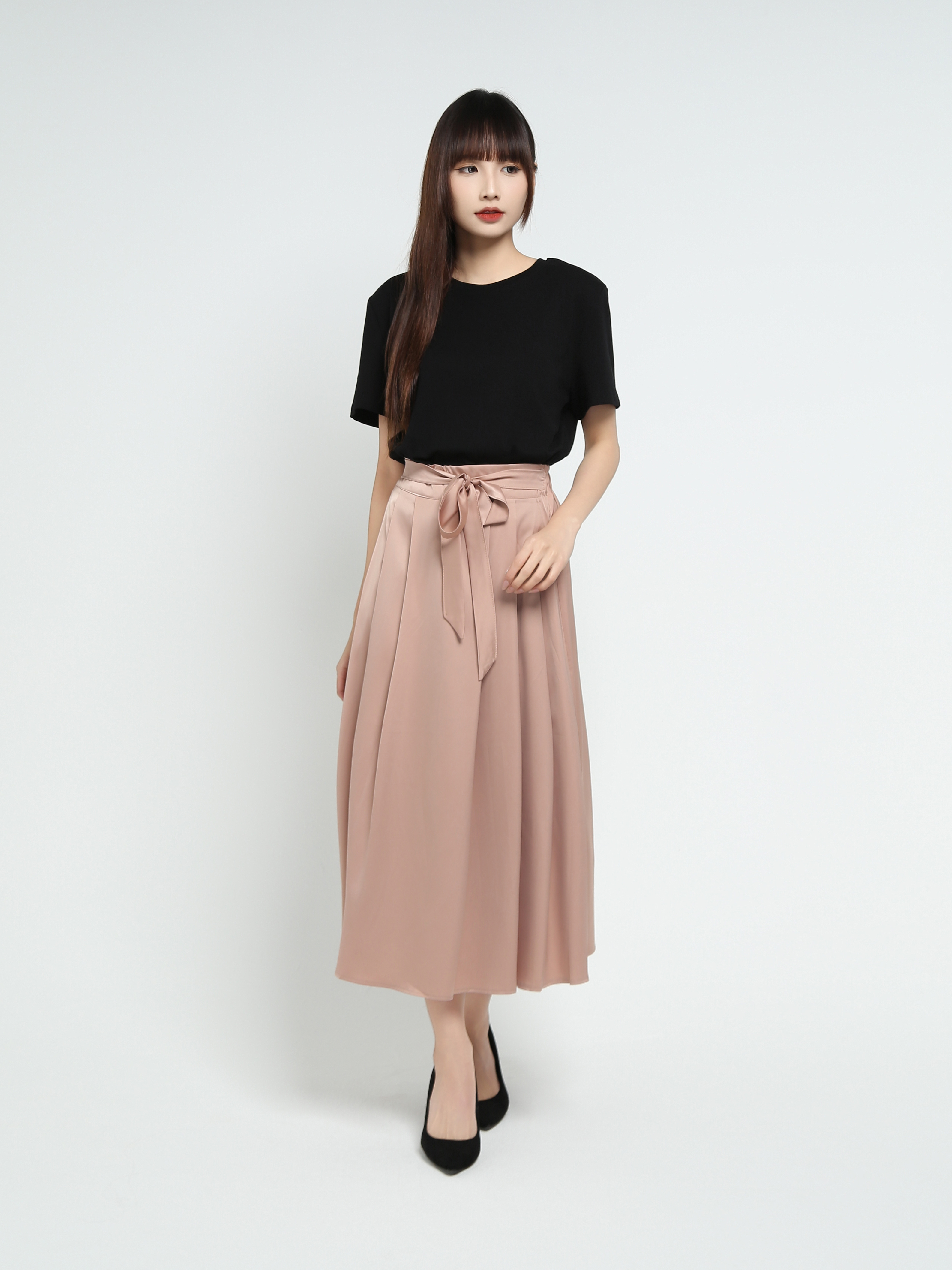 Side Pleated Skirt 37983