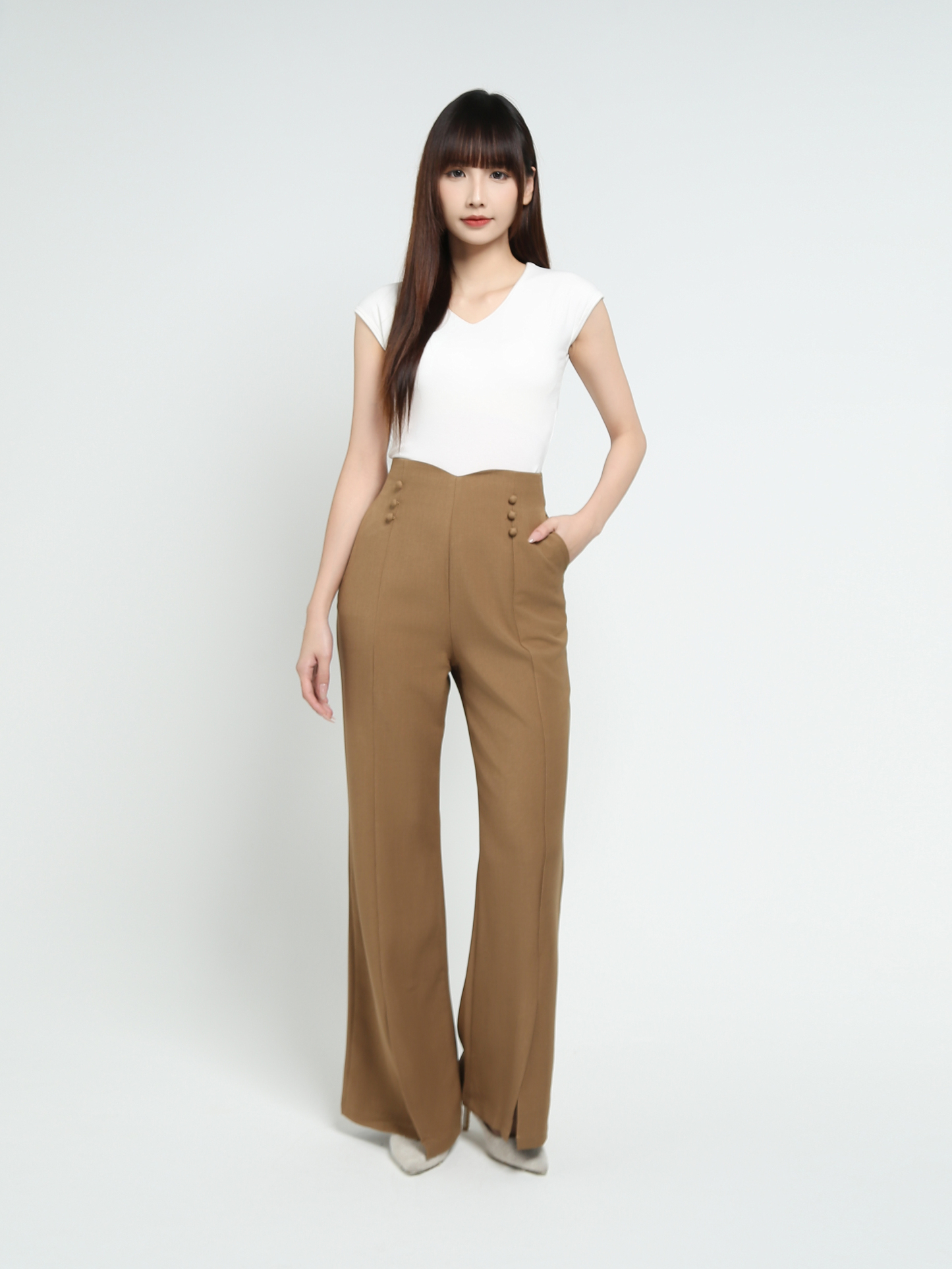 High Waist Long Pants 37958