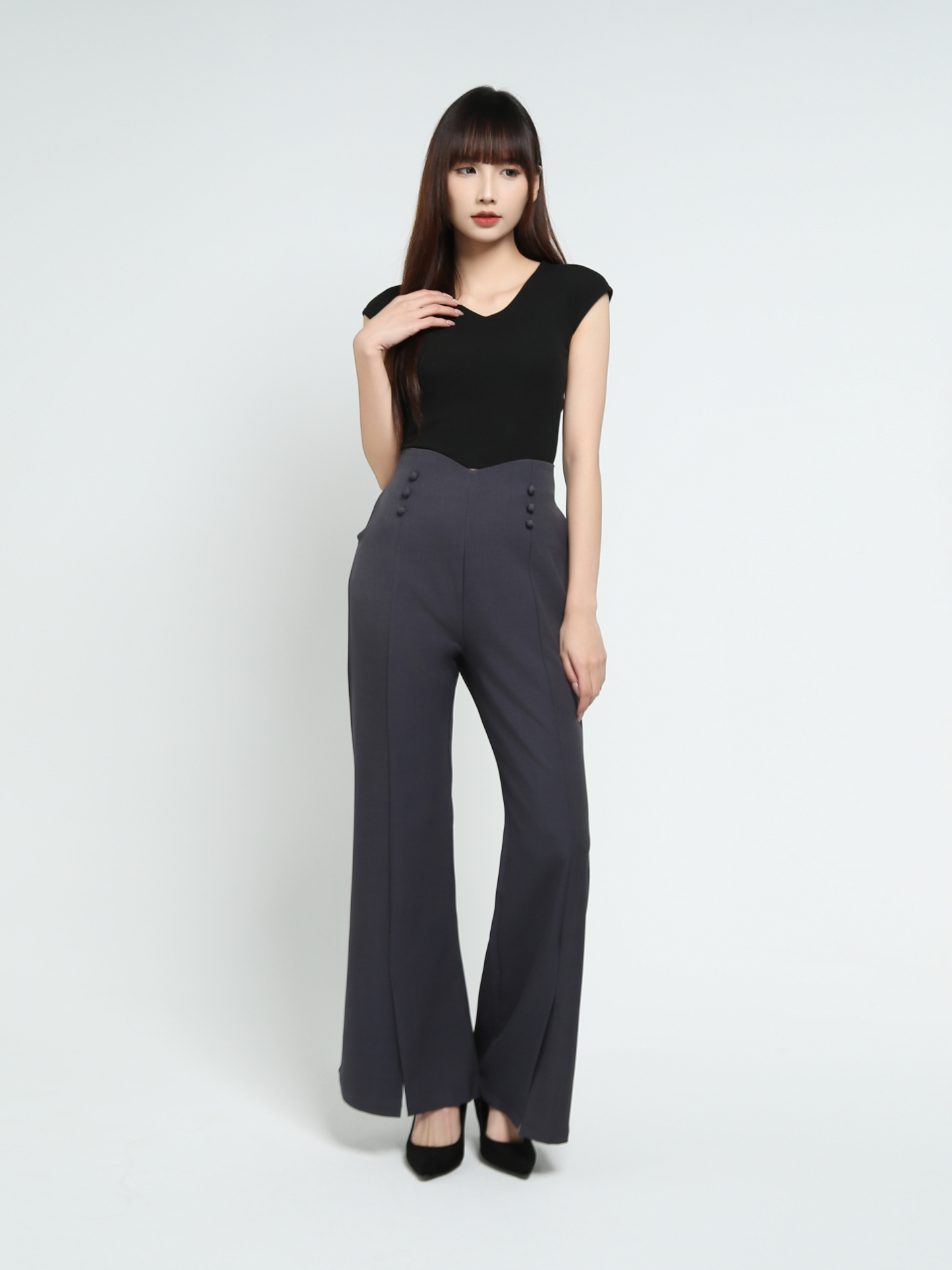 High Waist Long Pants 37958