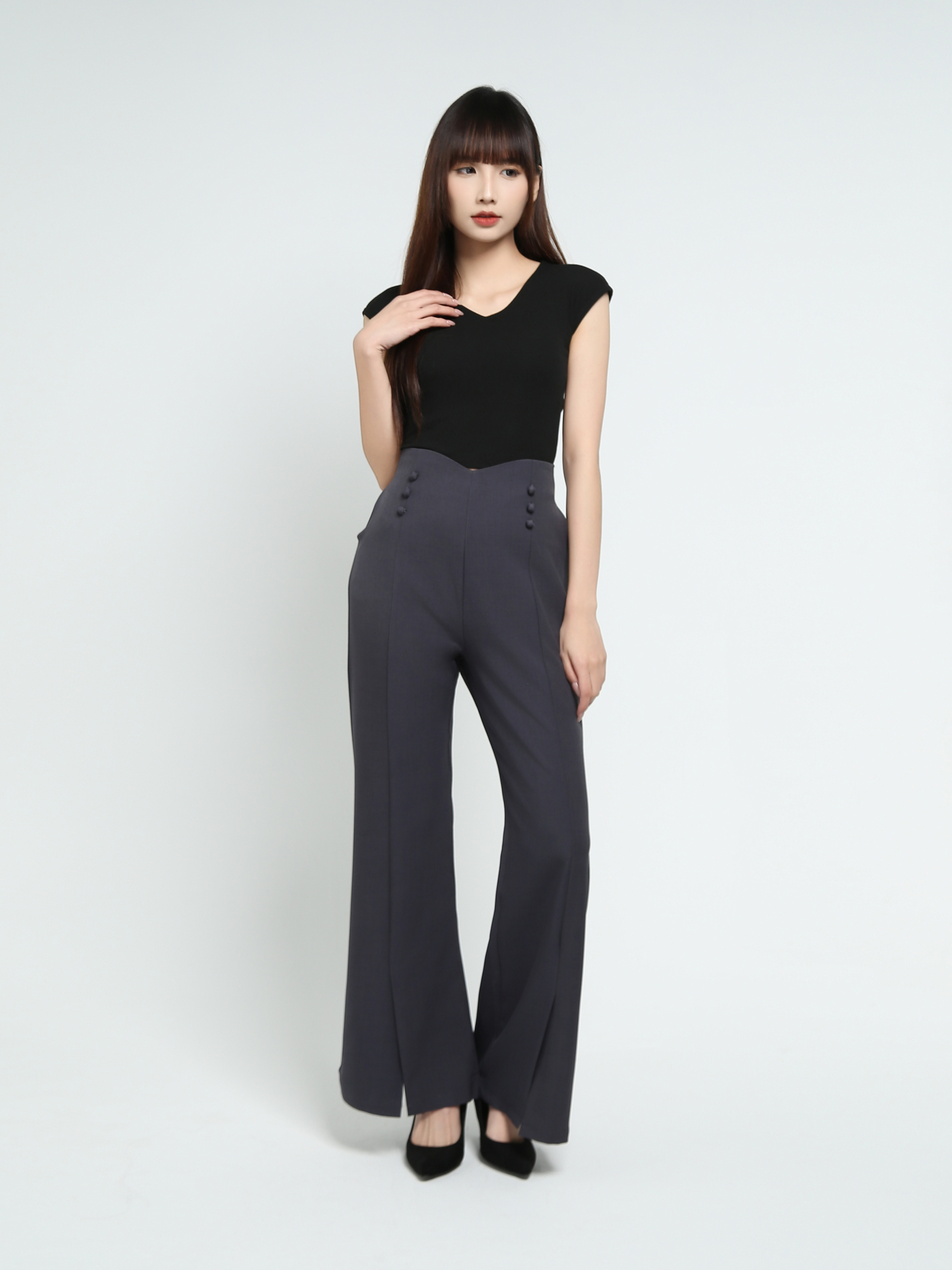 High Waist Long Pants 37958