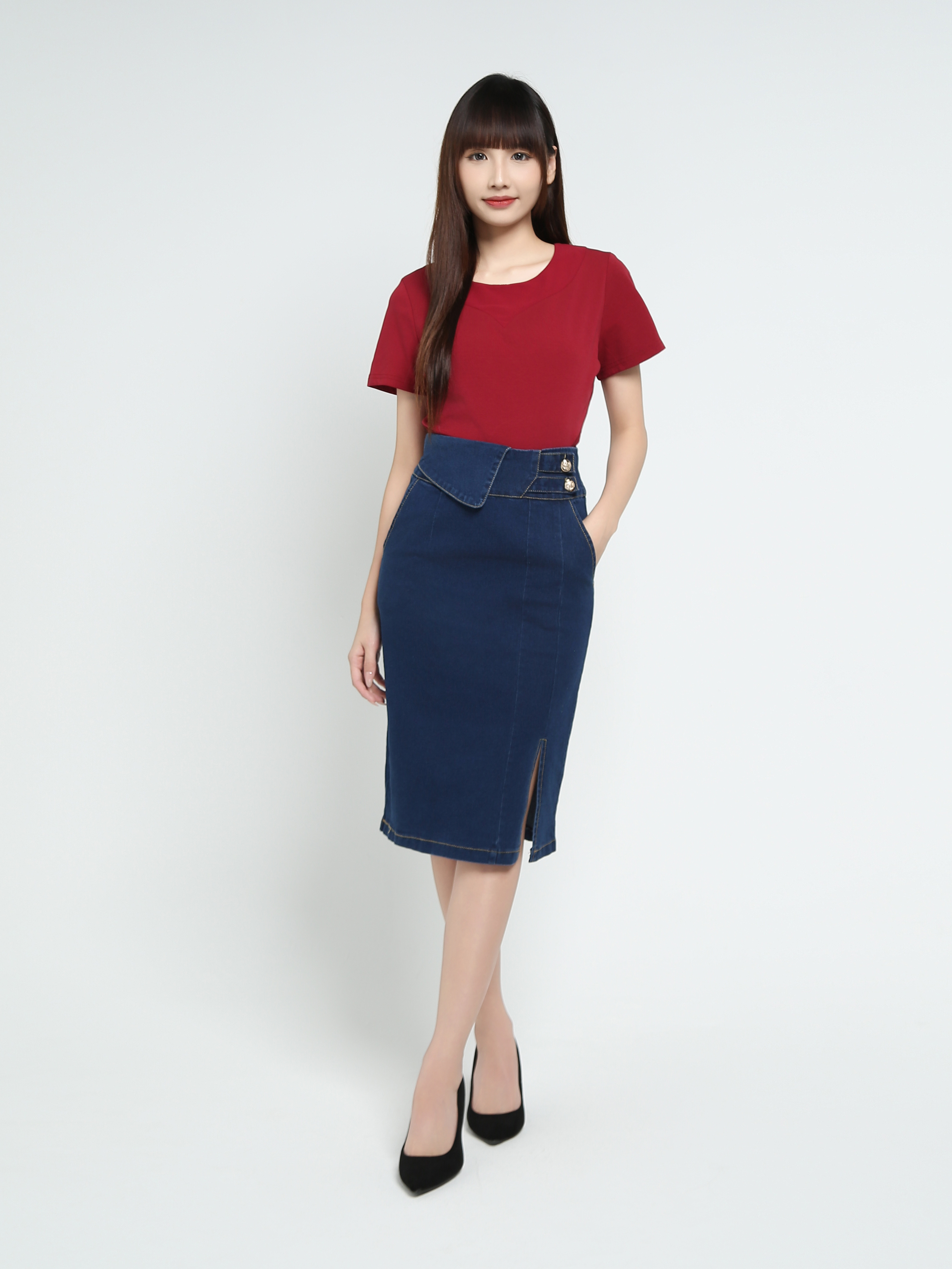 With Chiffon Basic Top 37961