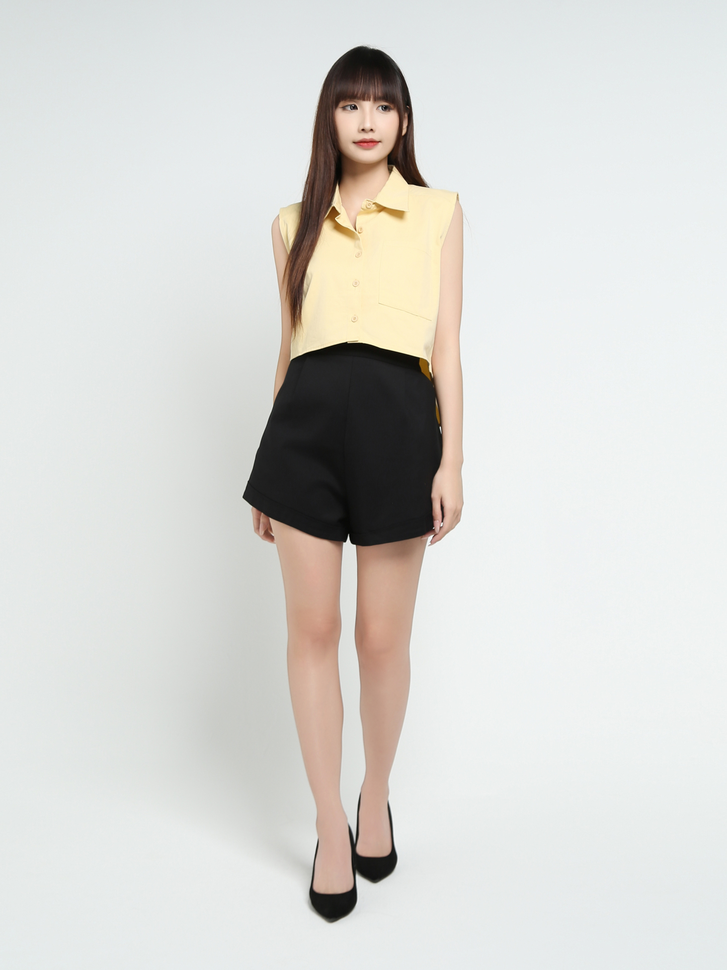 Sleeveless Crop Top 37970