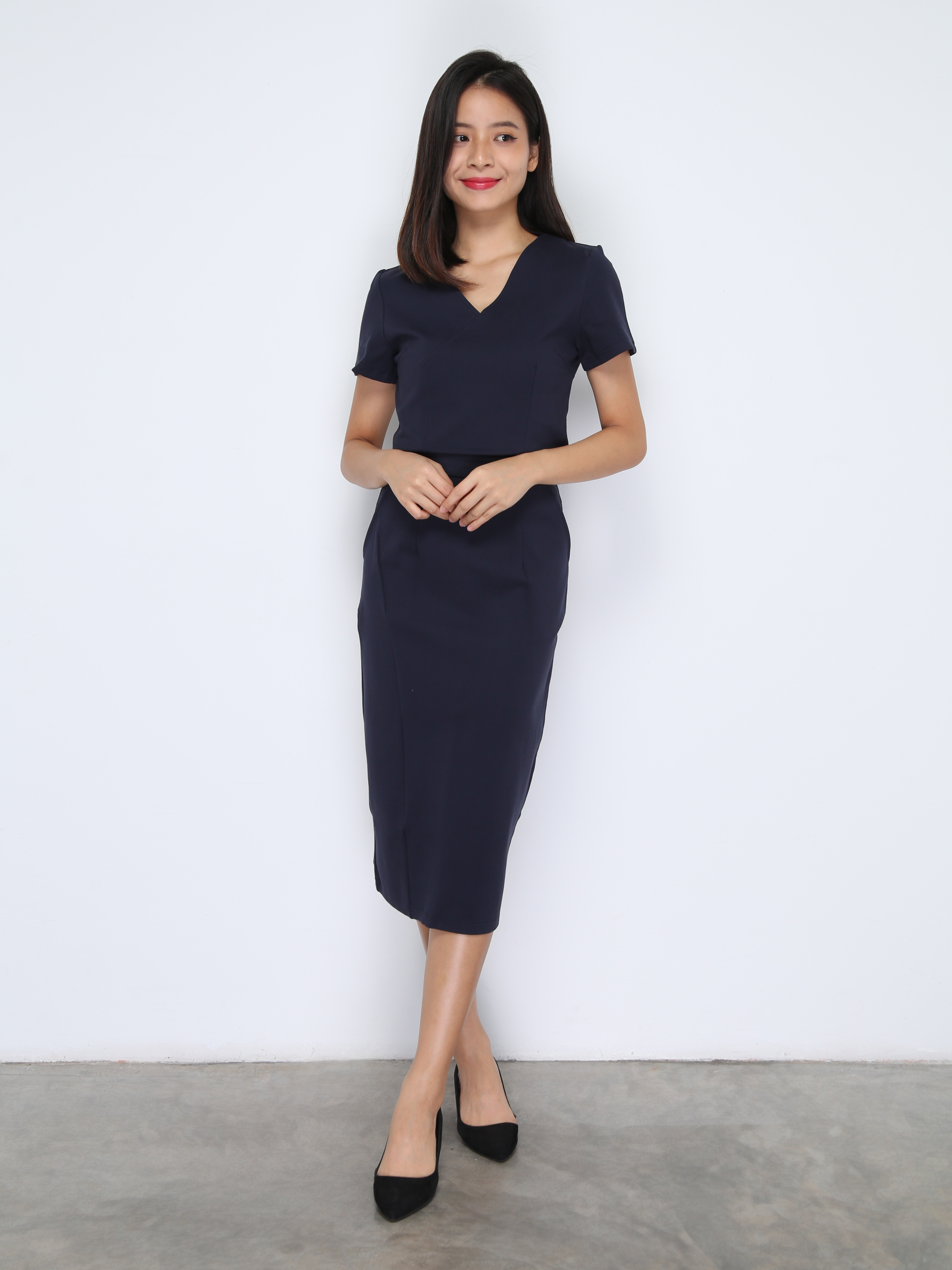 Short Sleeve Top With Long Skirt Set 38031