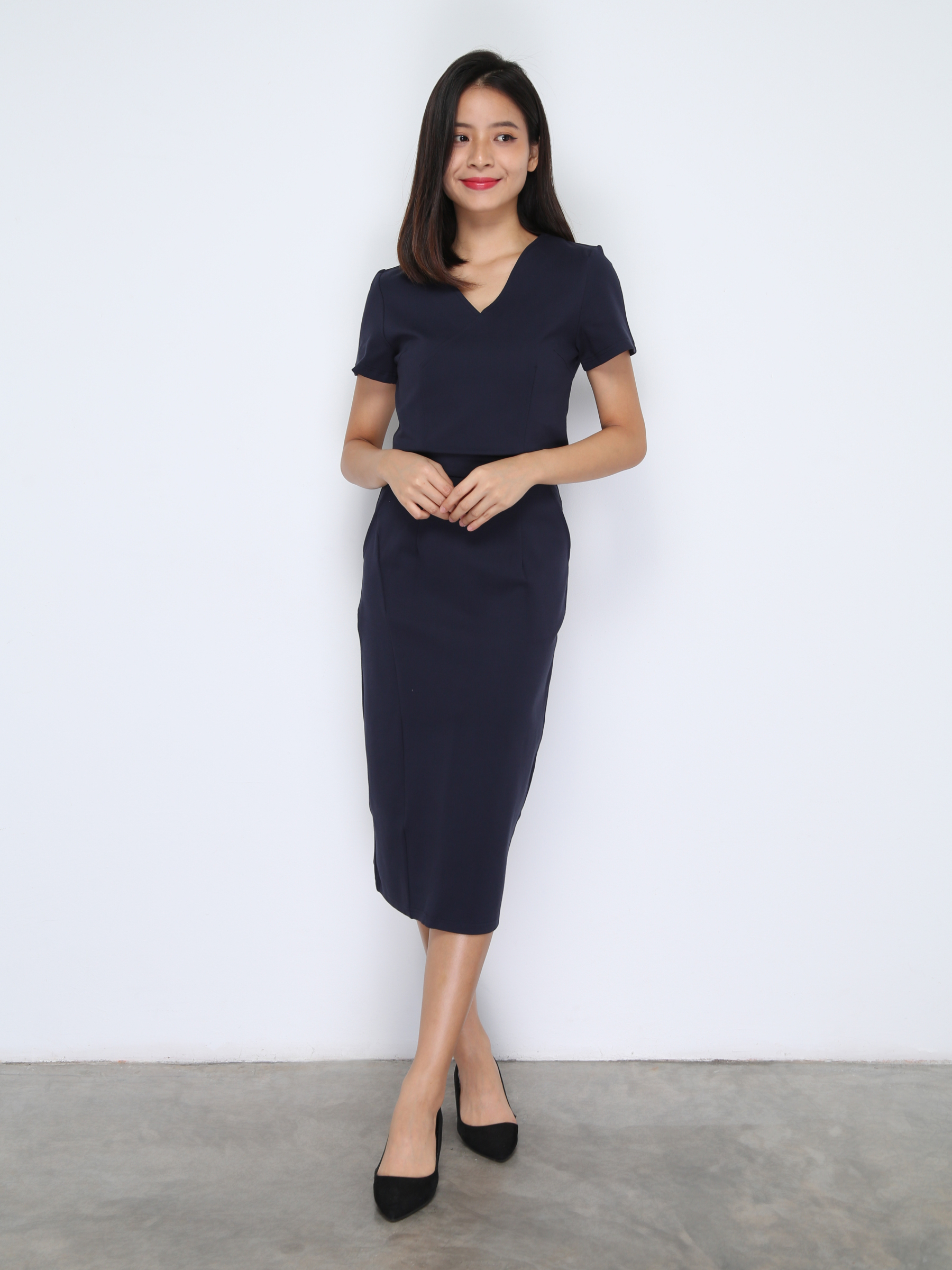 Short Sleeve Top With Long Skirt Set 38031