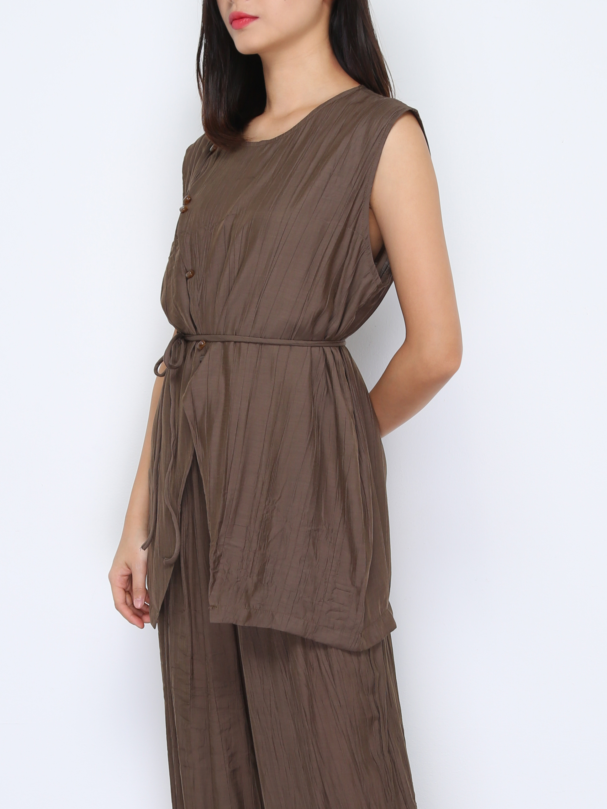 Short Sleeve Top With Long Pant Set 38041