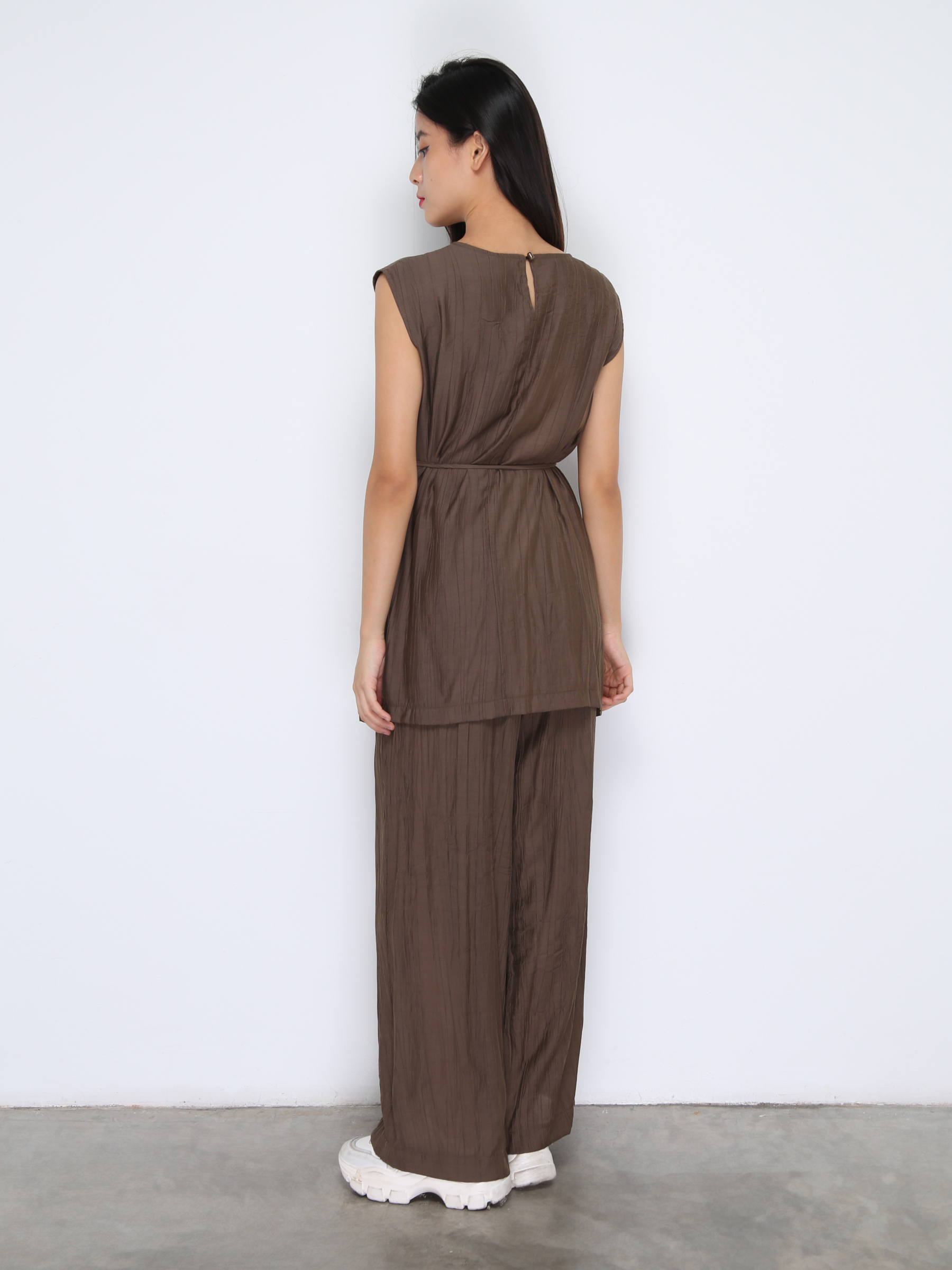 Short Sleeve Top With Long Pant Set 38041