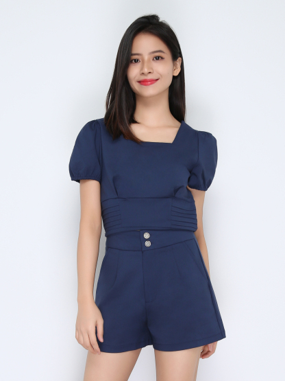 Pleated Design Top 38214