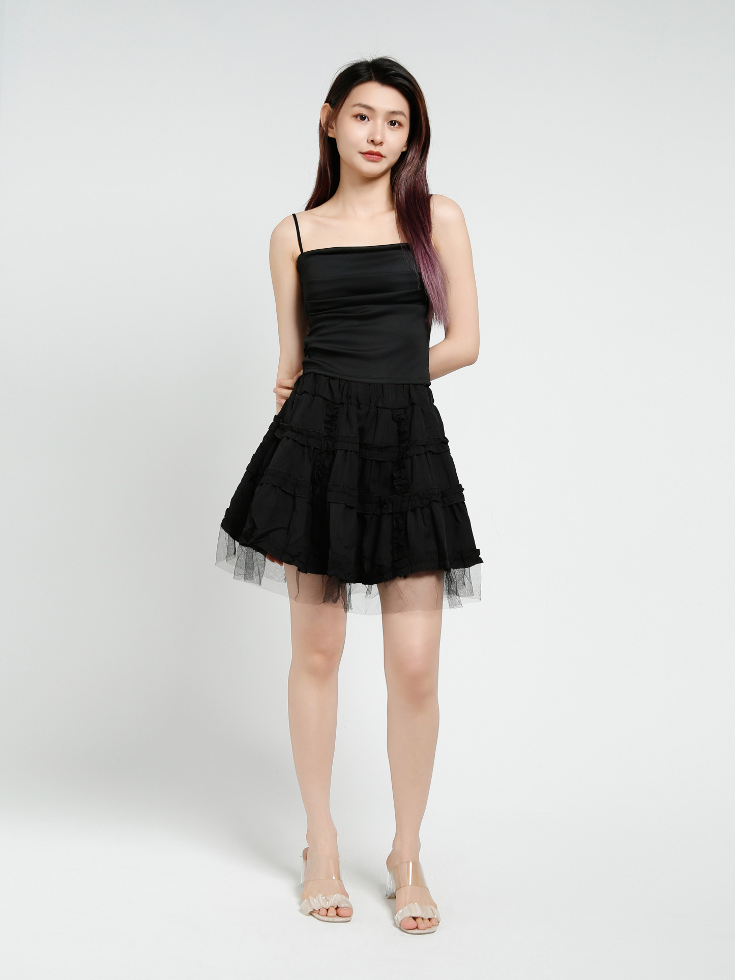 Pleated Skirt Pants 37684