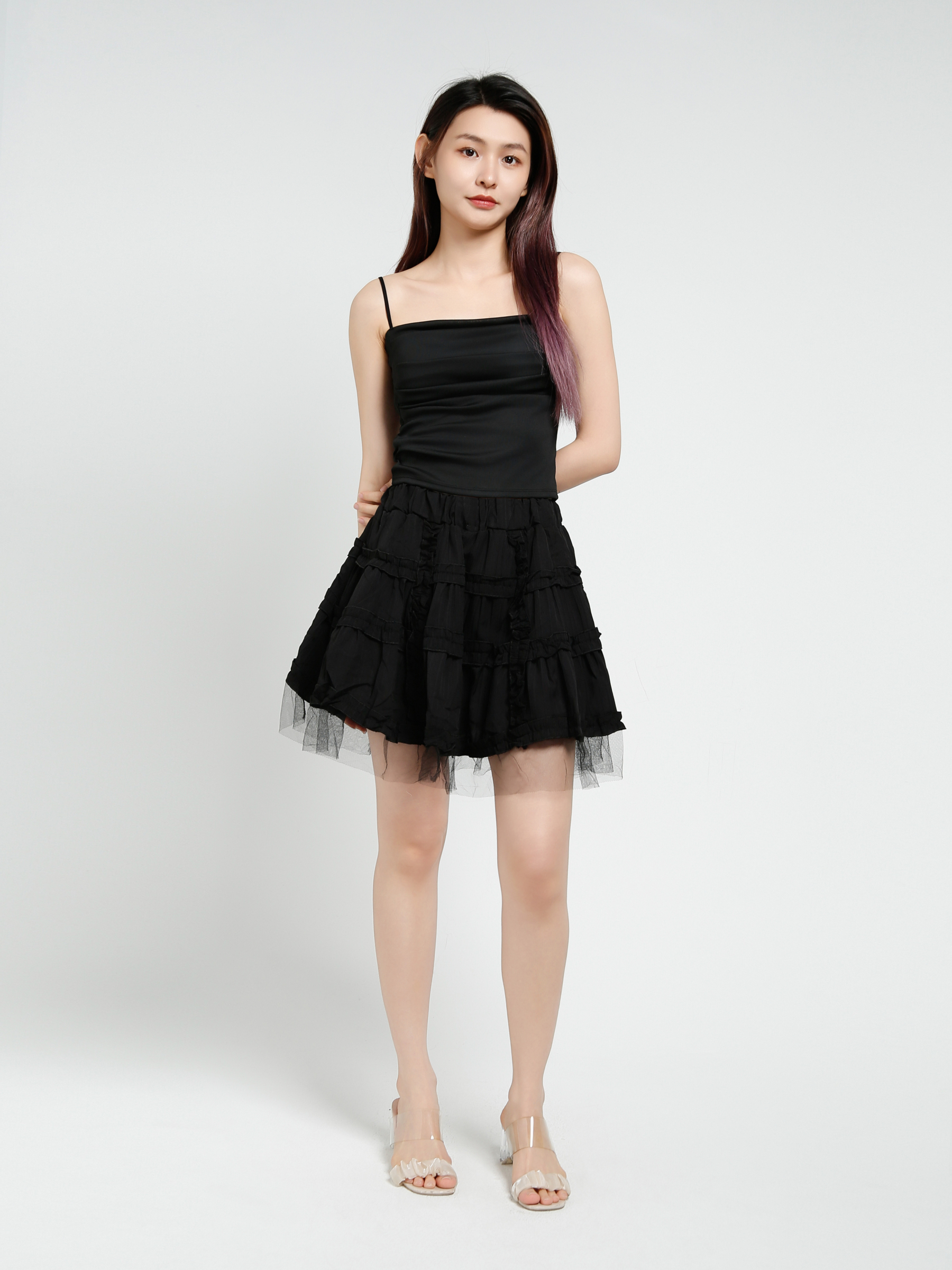 Pleated Skirt Pants 37684