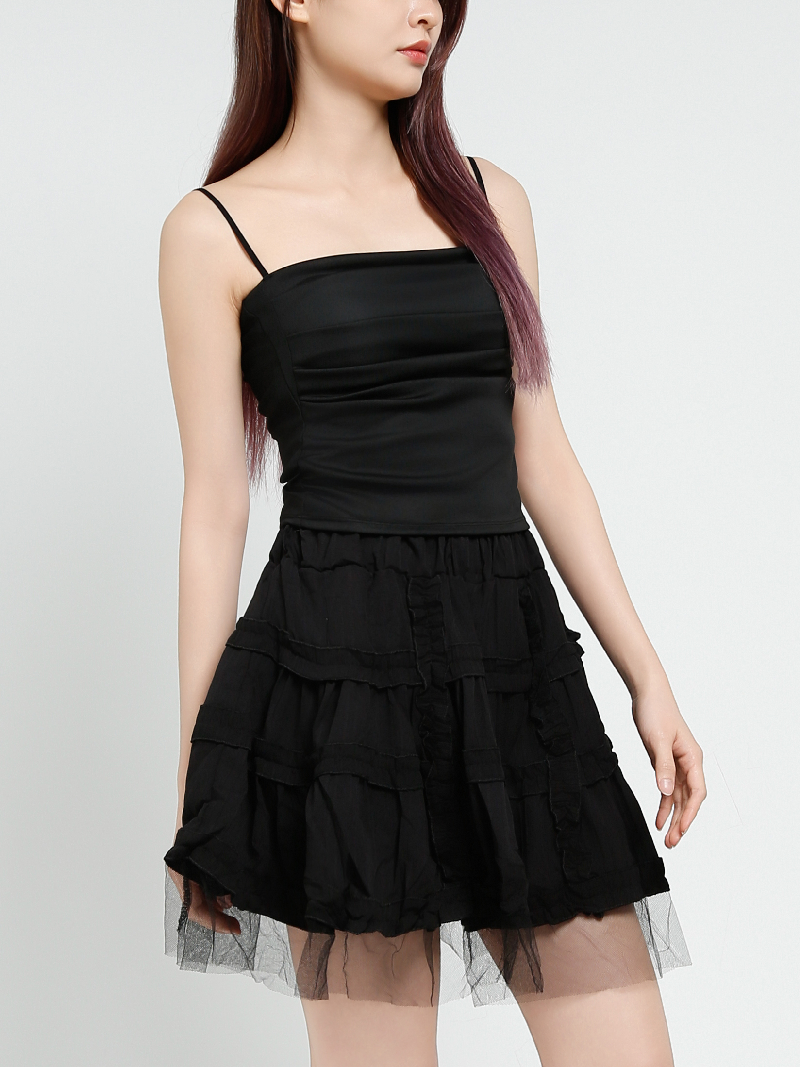 Pleated Skirt Pants 37684