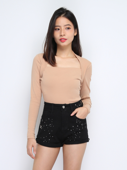 Denim Short Pants 38266