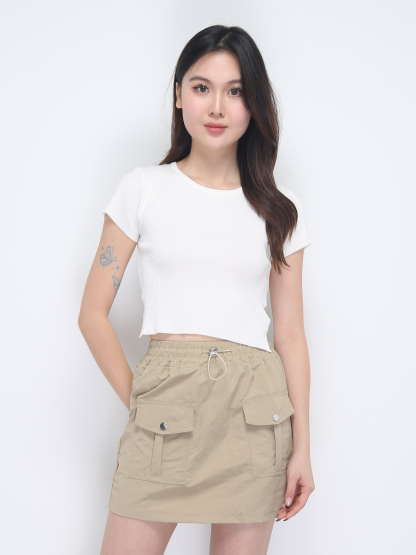 Front Pocket Skirt Pants 38344