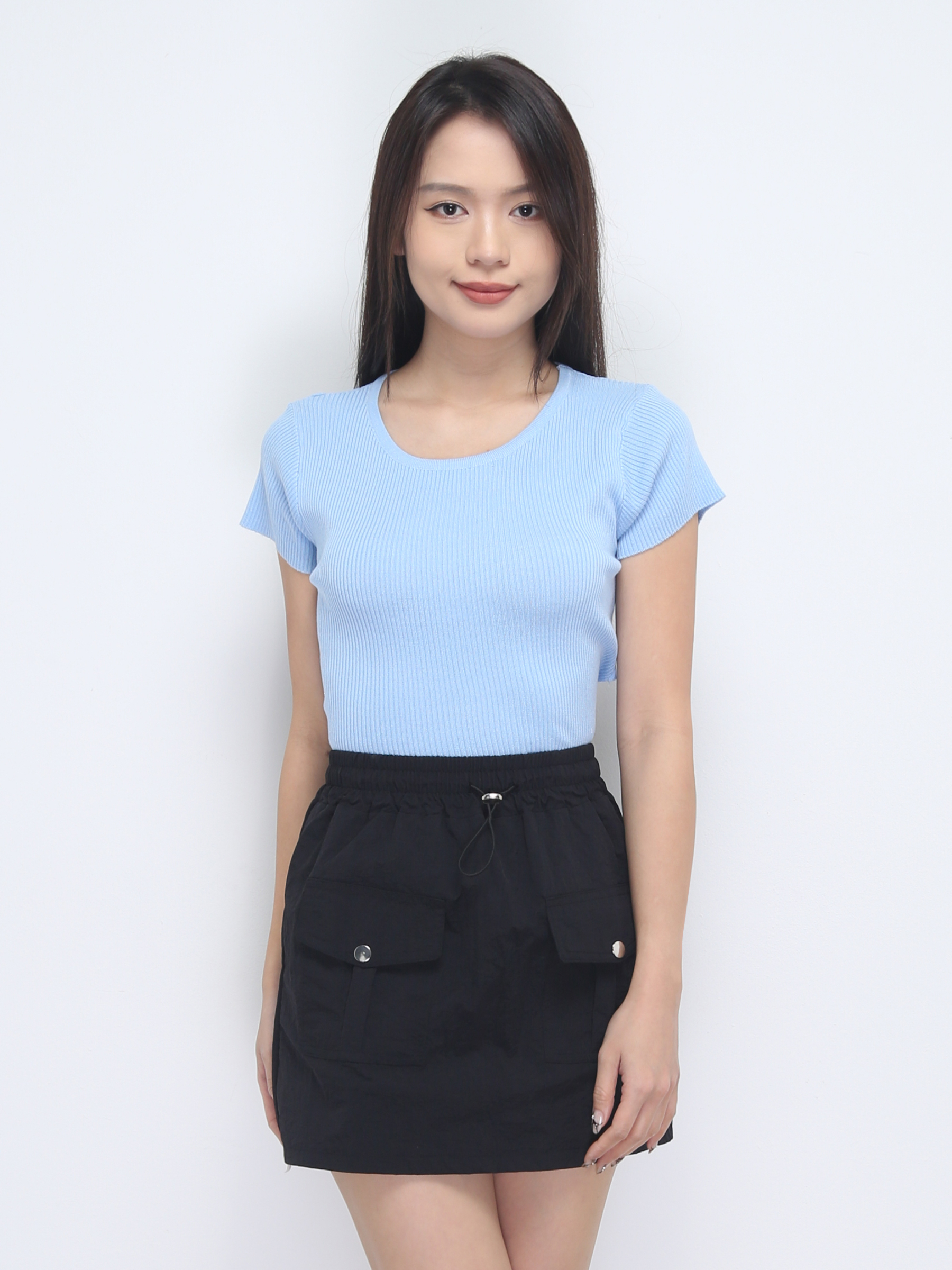 Front Pocket Skirt Pants 38344