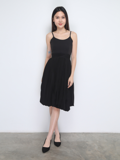 Sleeveless Pleated Dress 38283