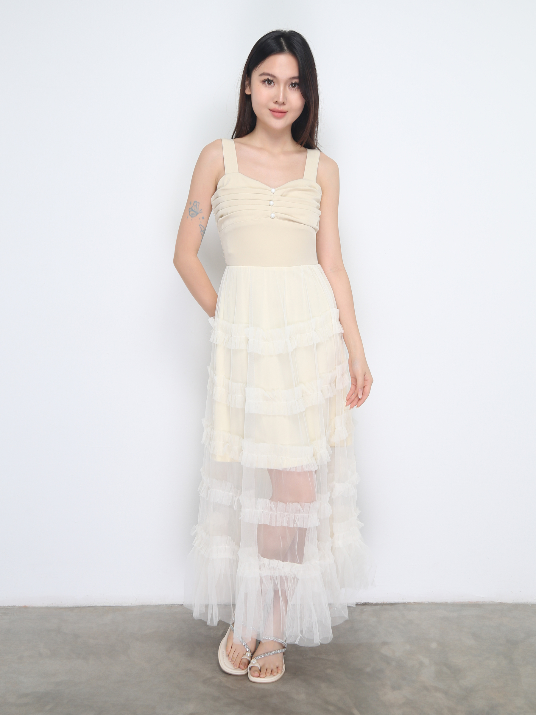 Elegant With Lace Dress 38312