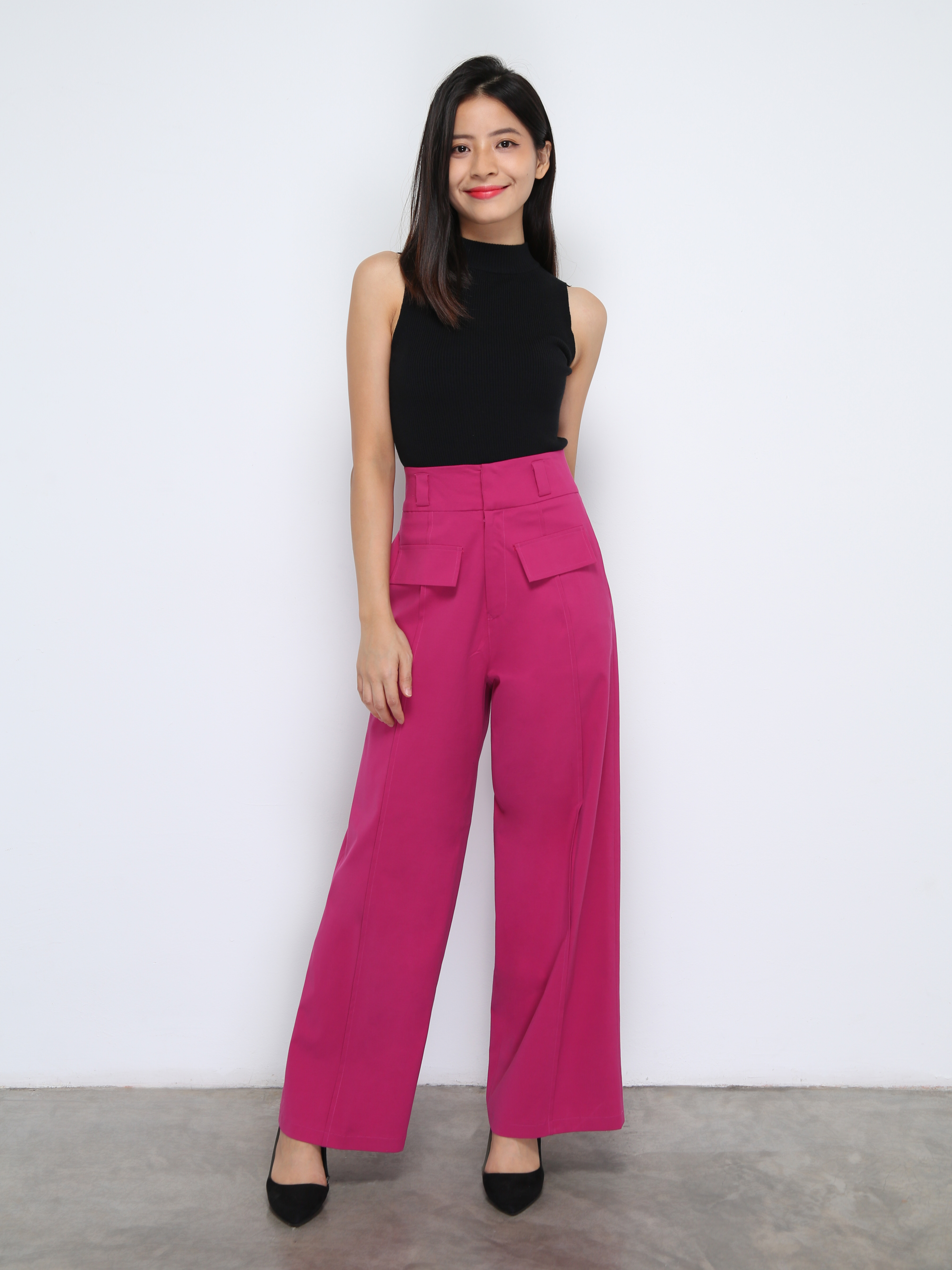 High Waist Long Pants 38472