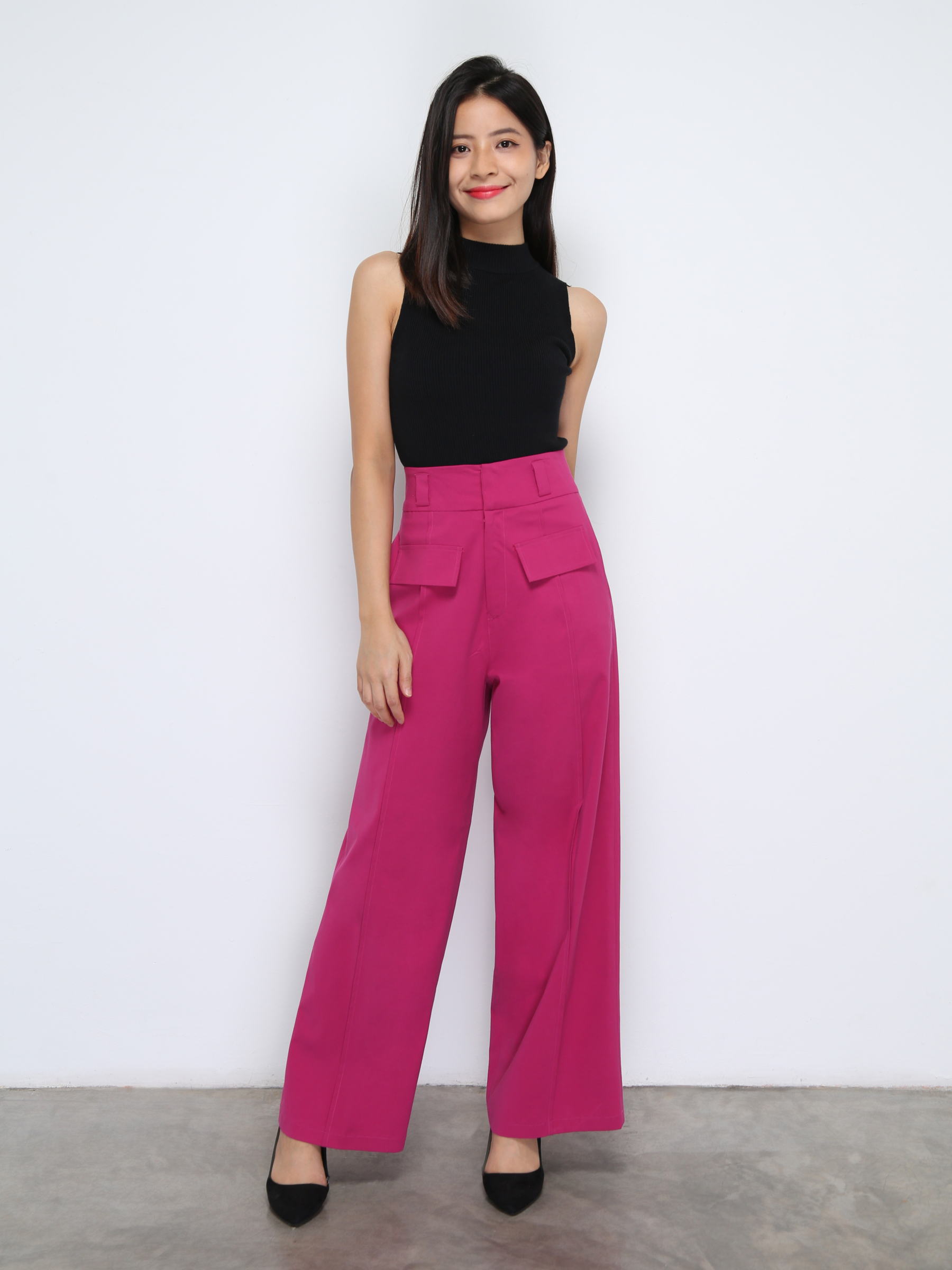 High Waist Long Pants 38472