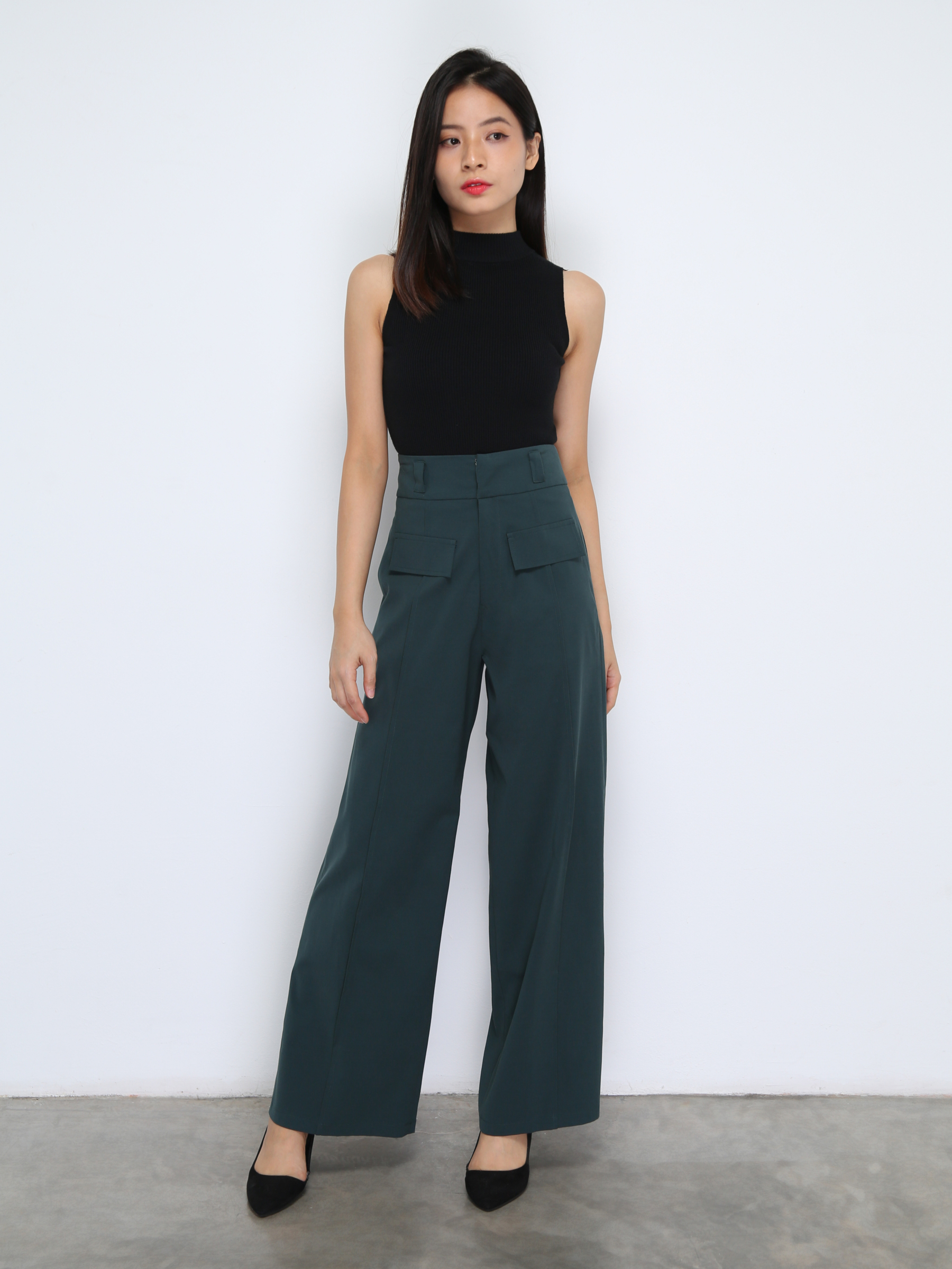 High Waist Long Pants 38472