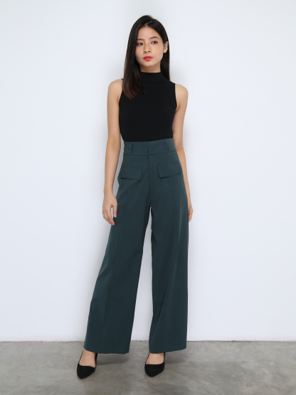 High Waist Long Pants 38472