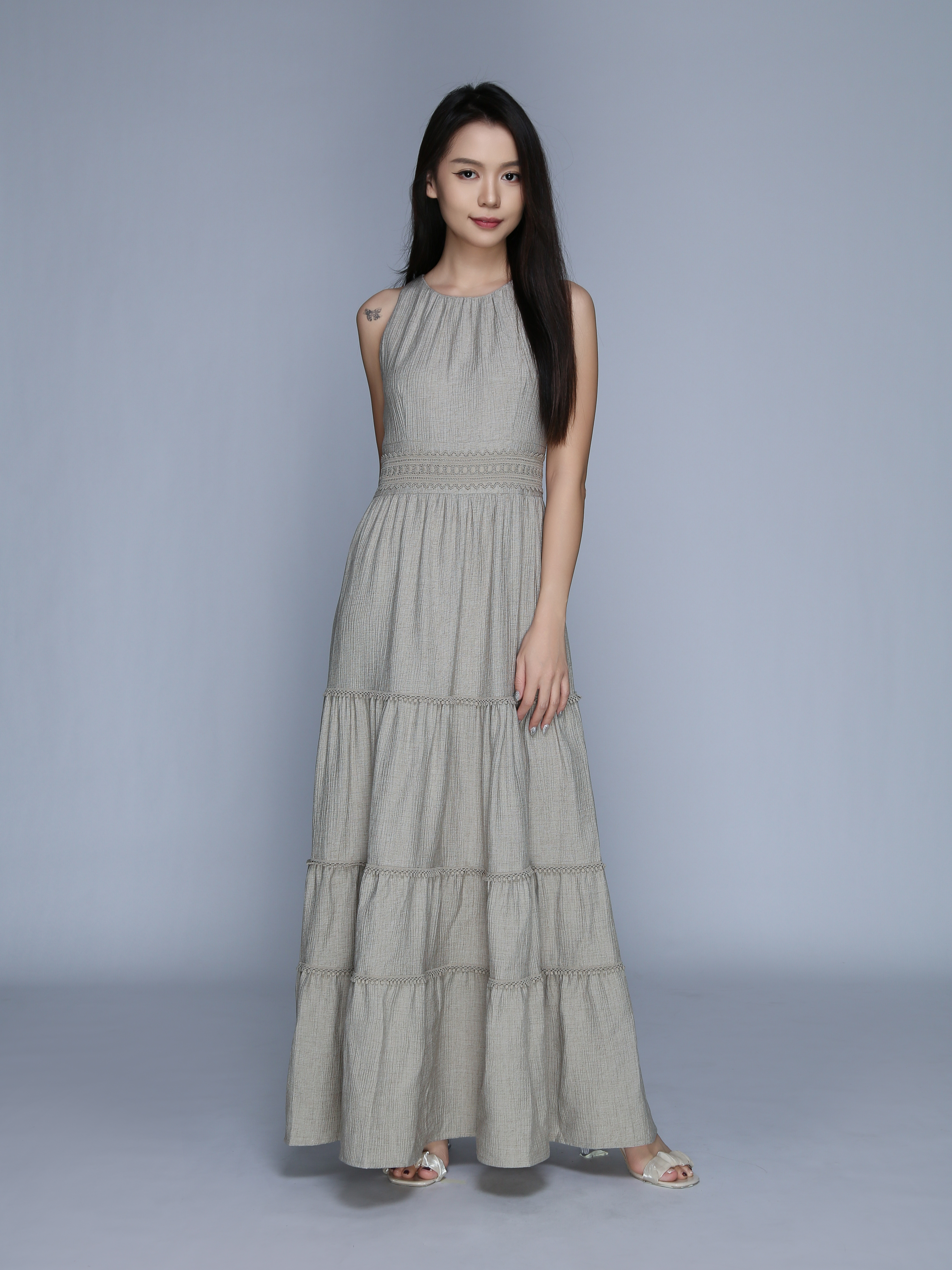 Sleeveless Back Zip Dress 38889