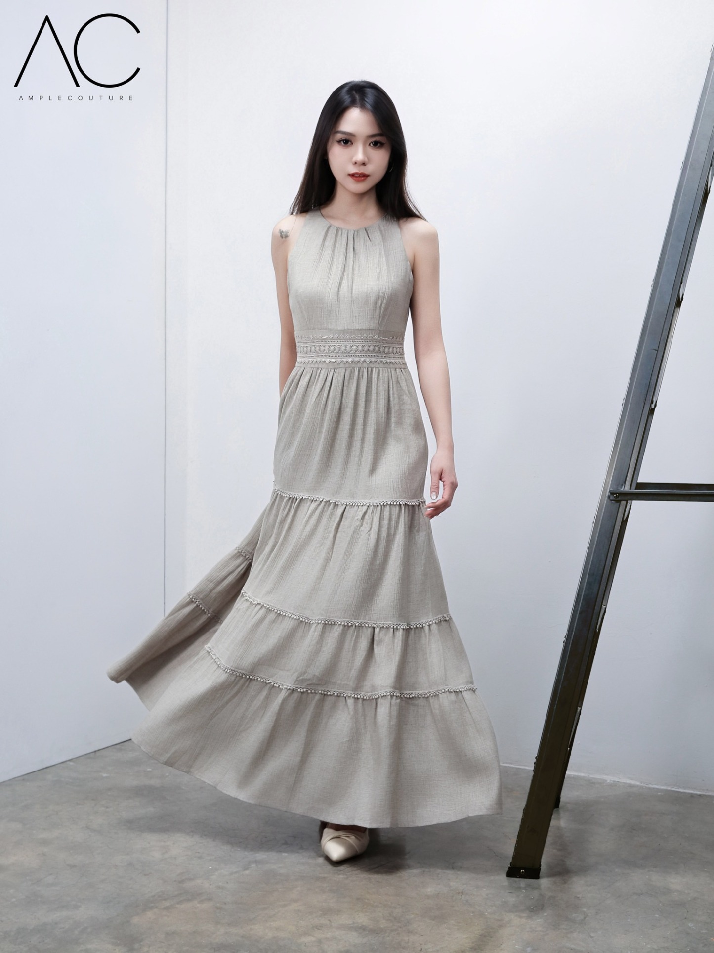 Sleeveless Back Zip Dress 38889