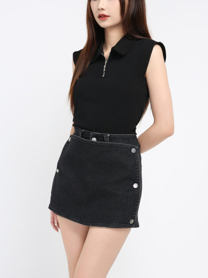 Denim Skirt Pants 41156