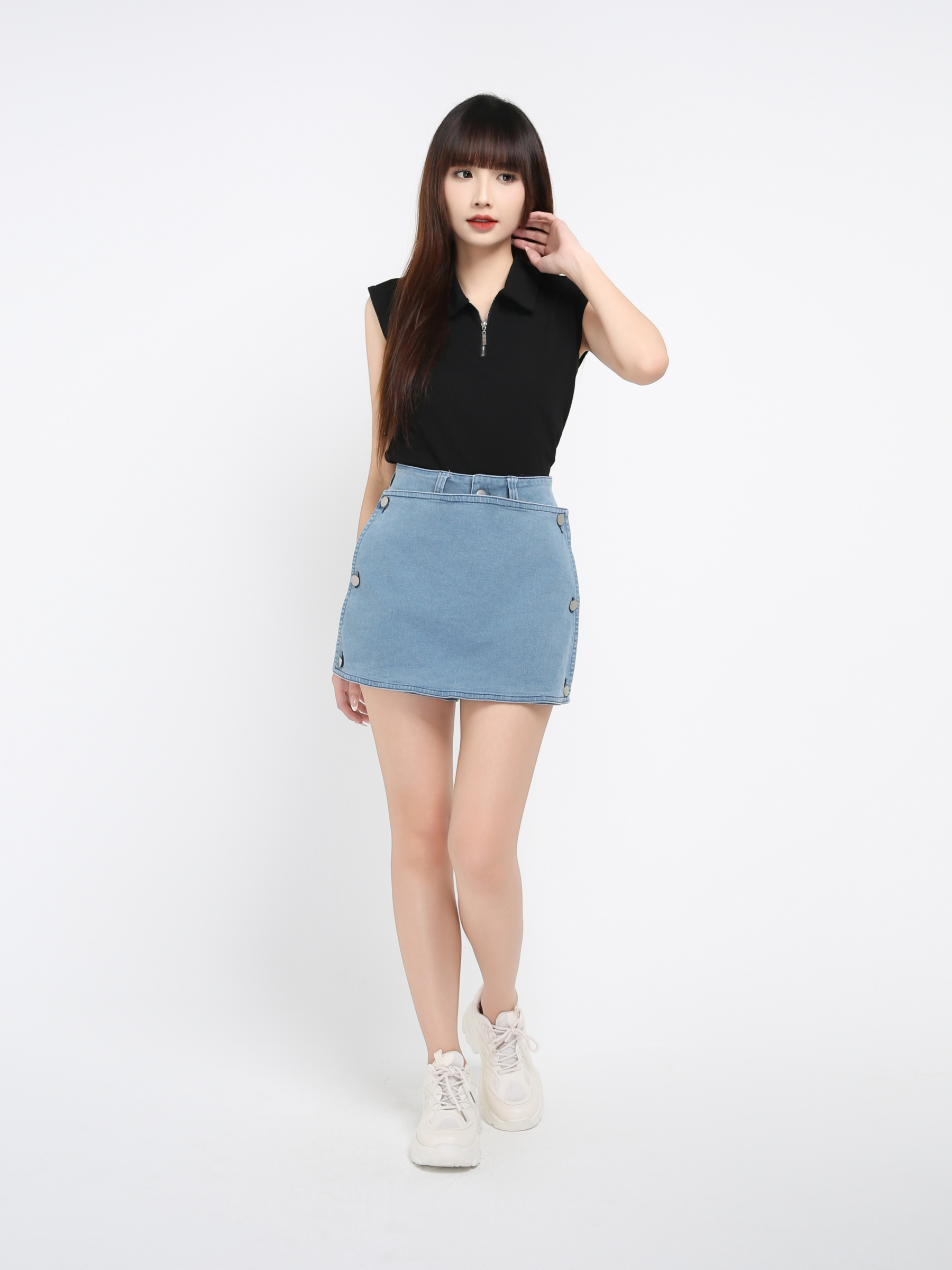 Denim Skirt Pants 41156
