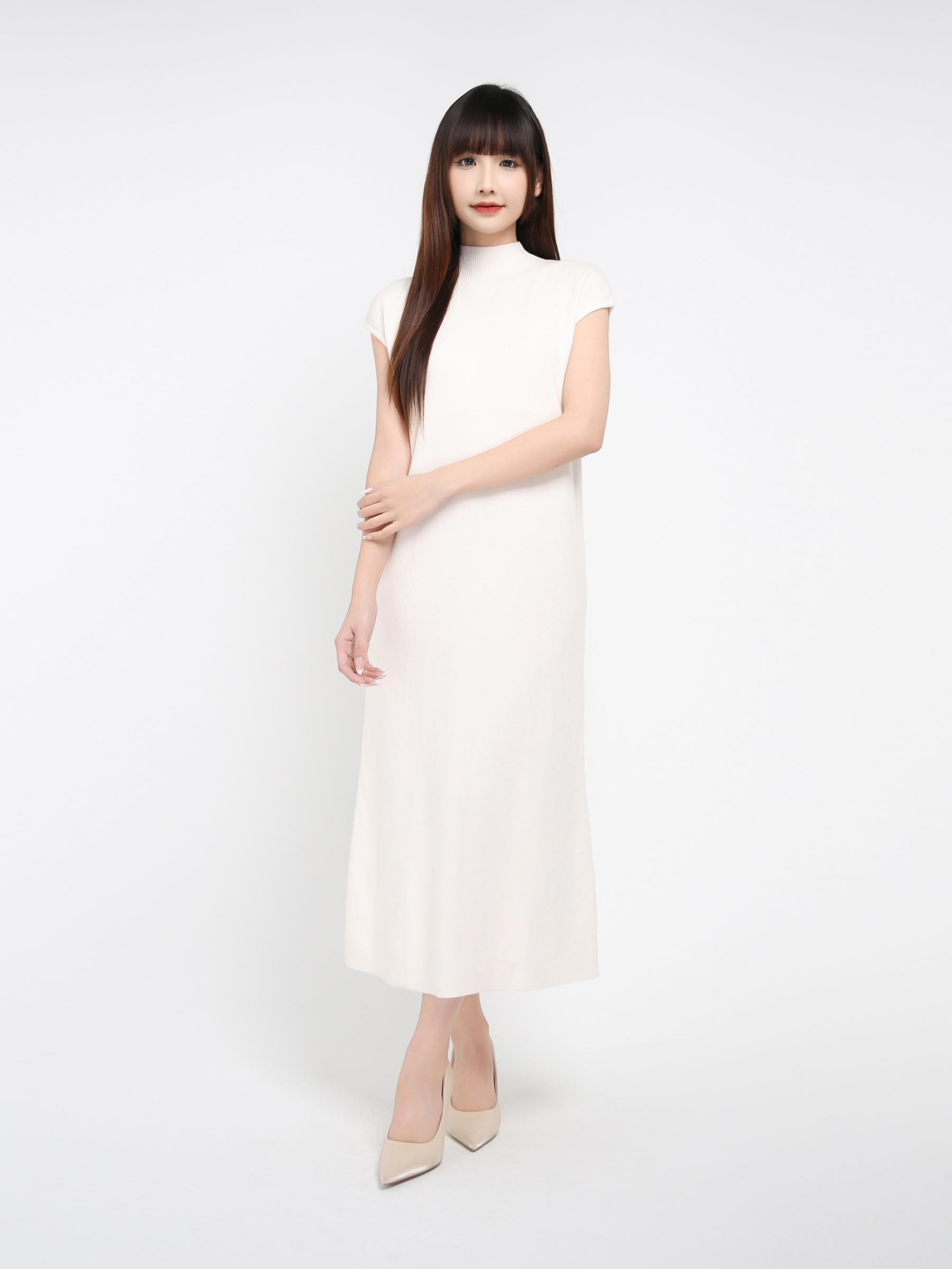 Turtle Neck Casual Wear Dress 39140