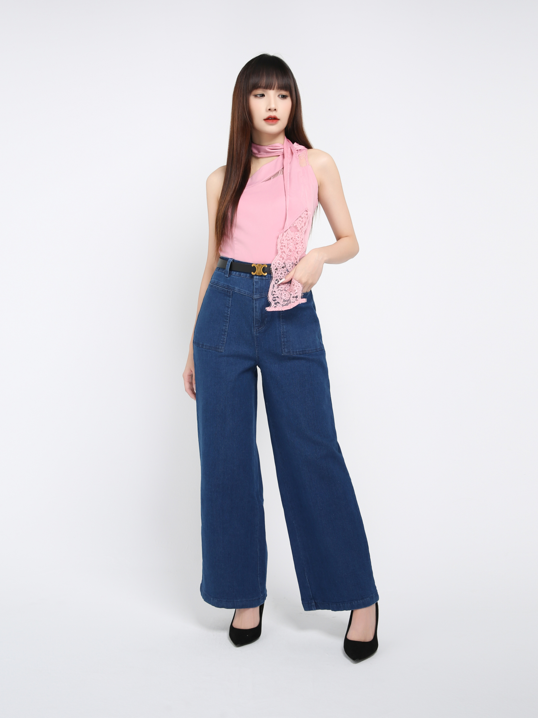 Sloping Lace Top 39198