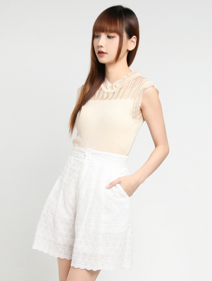 Eyelet Short Pants 35136