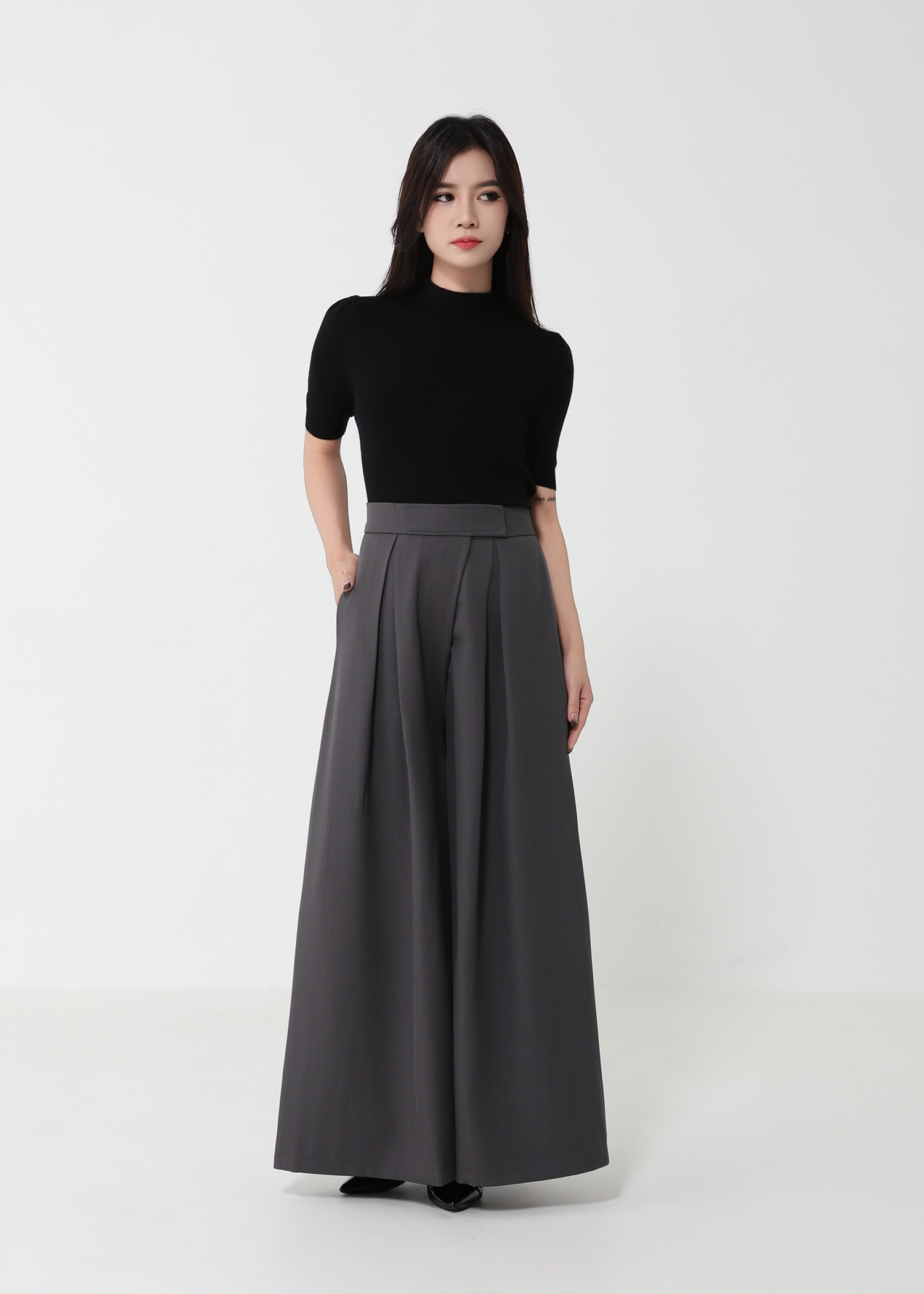 High Waist Wide Leg Long Pants 51887