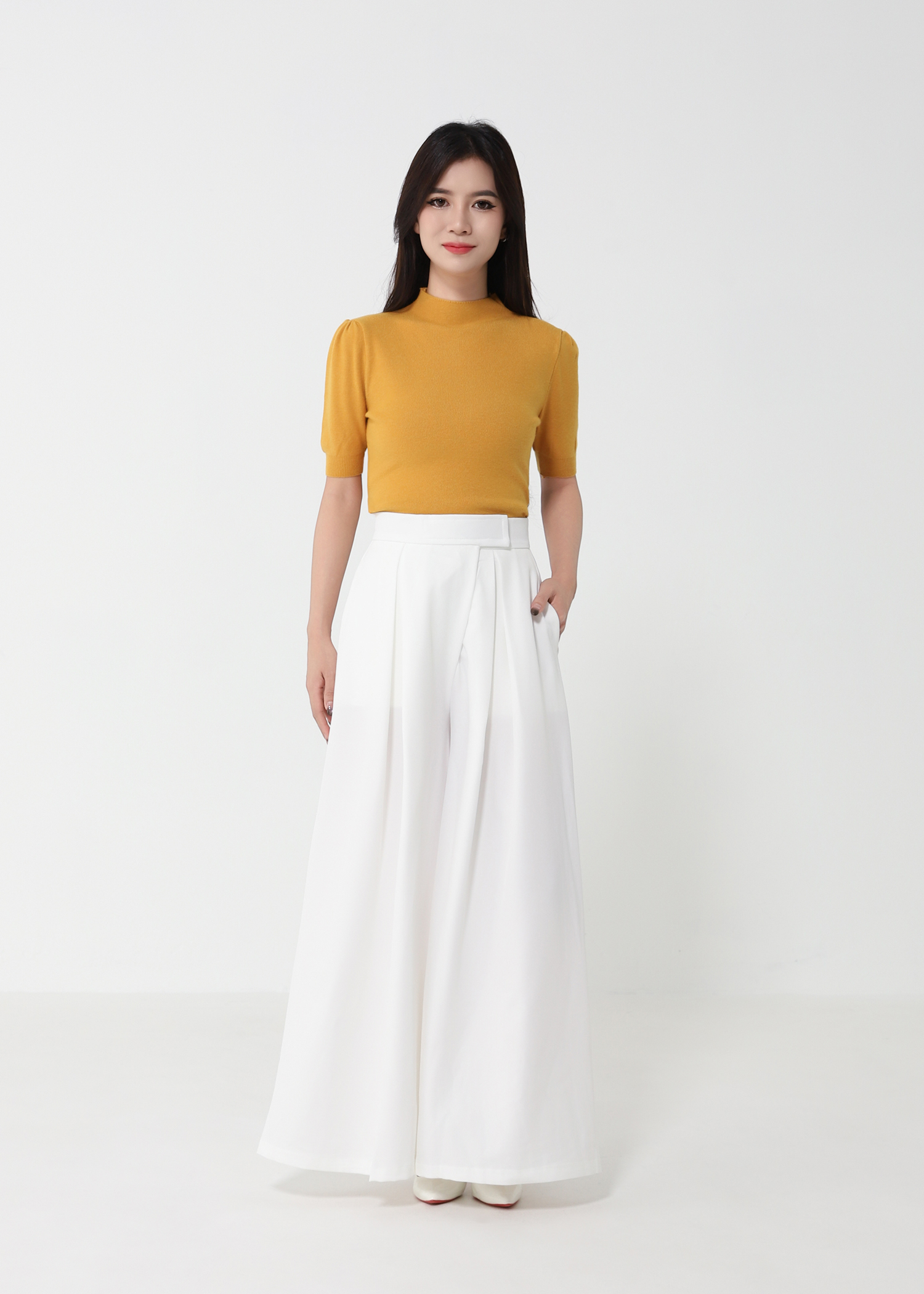 High Waist Wide Leg Long Pants 51887
