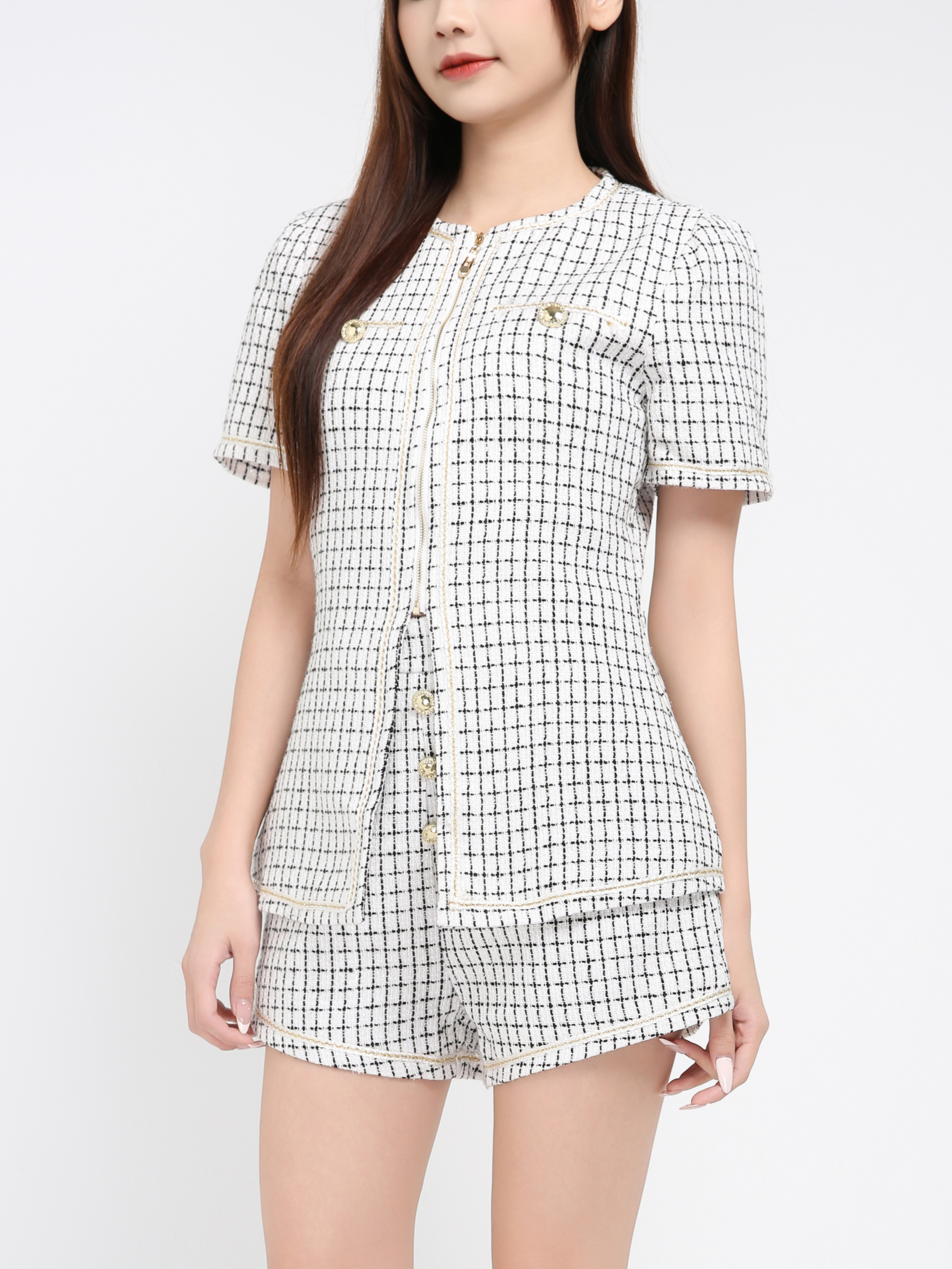 Short Sleeve Top With Short Pant Set 39217