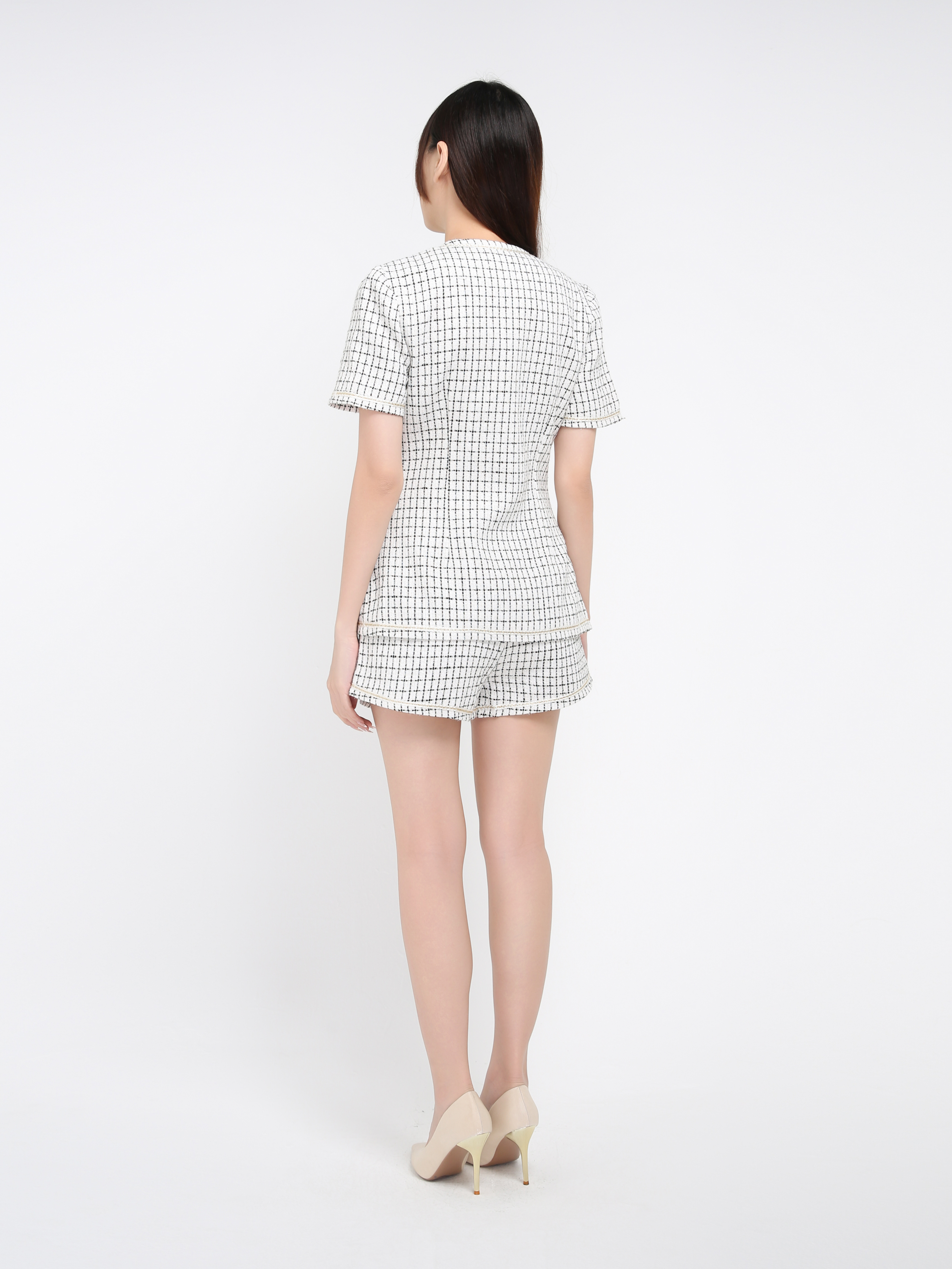 Short Sleeve Top With Short Pant Set 39217