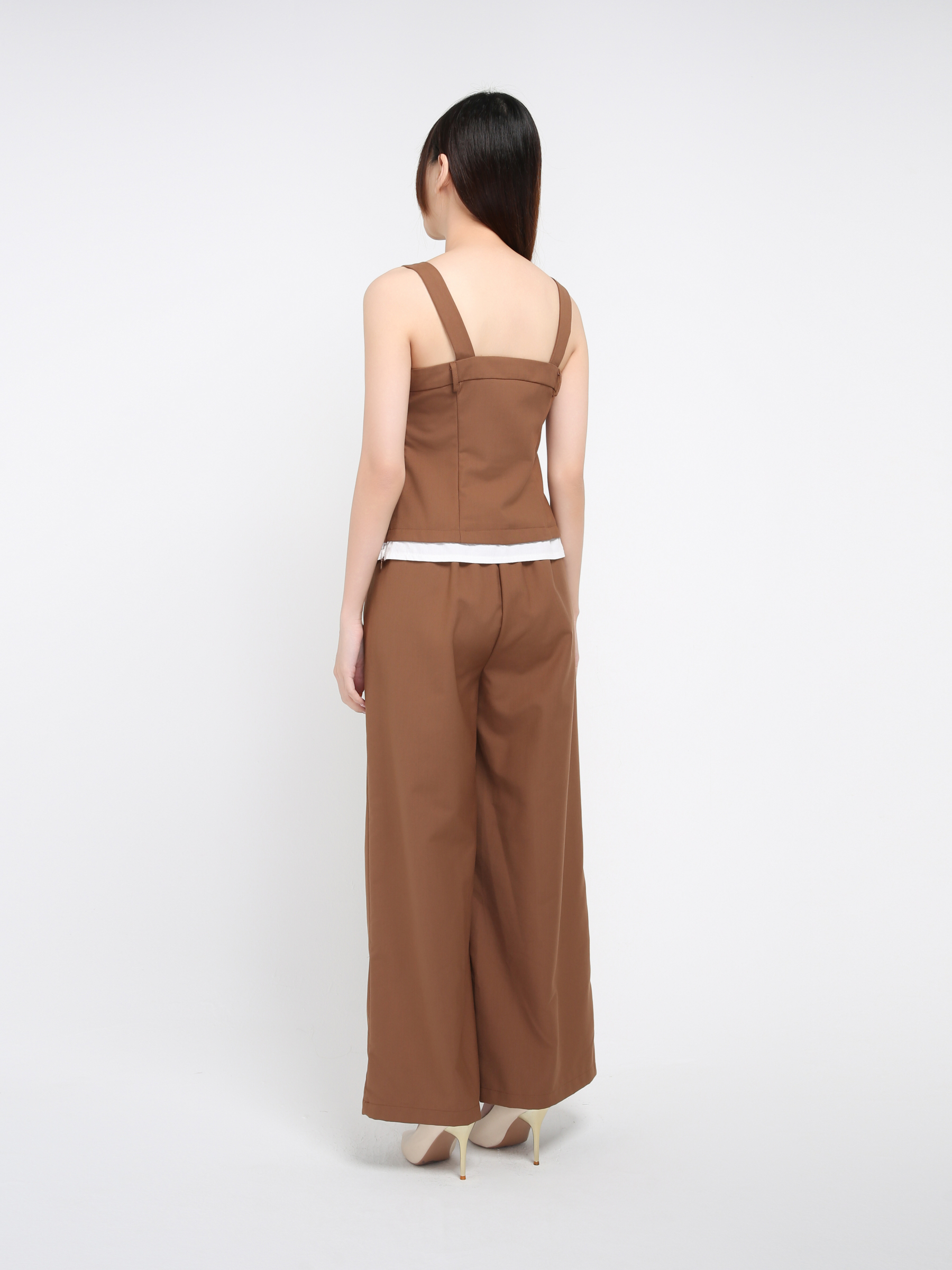 Sleeveless Top With Long Pant Set 39222