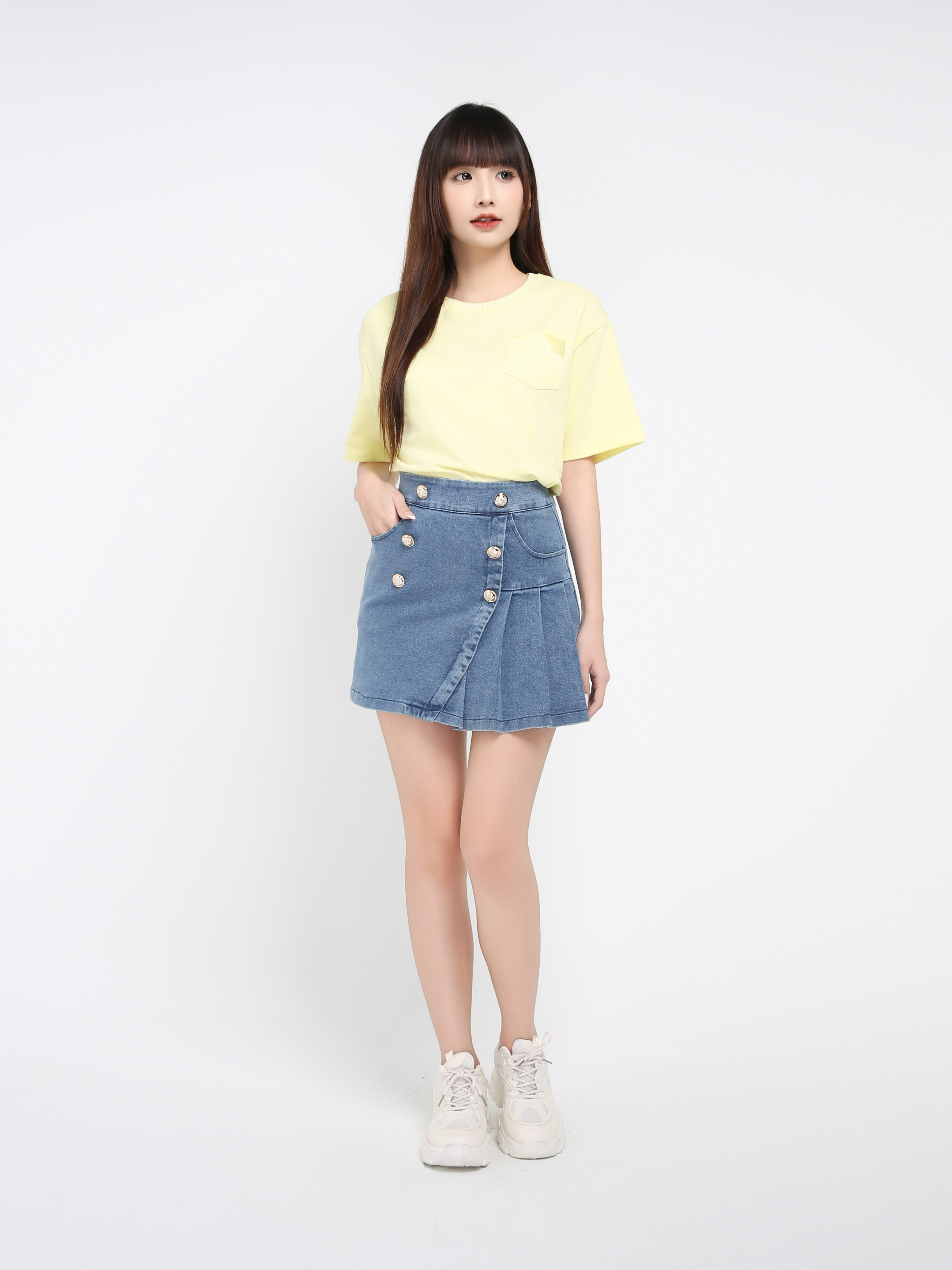 Denim Skirt Pants 39275