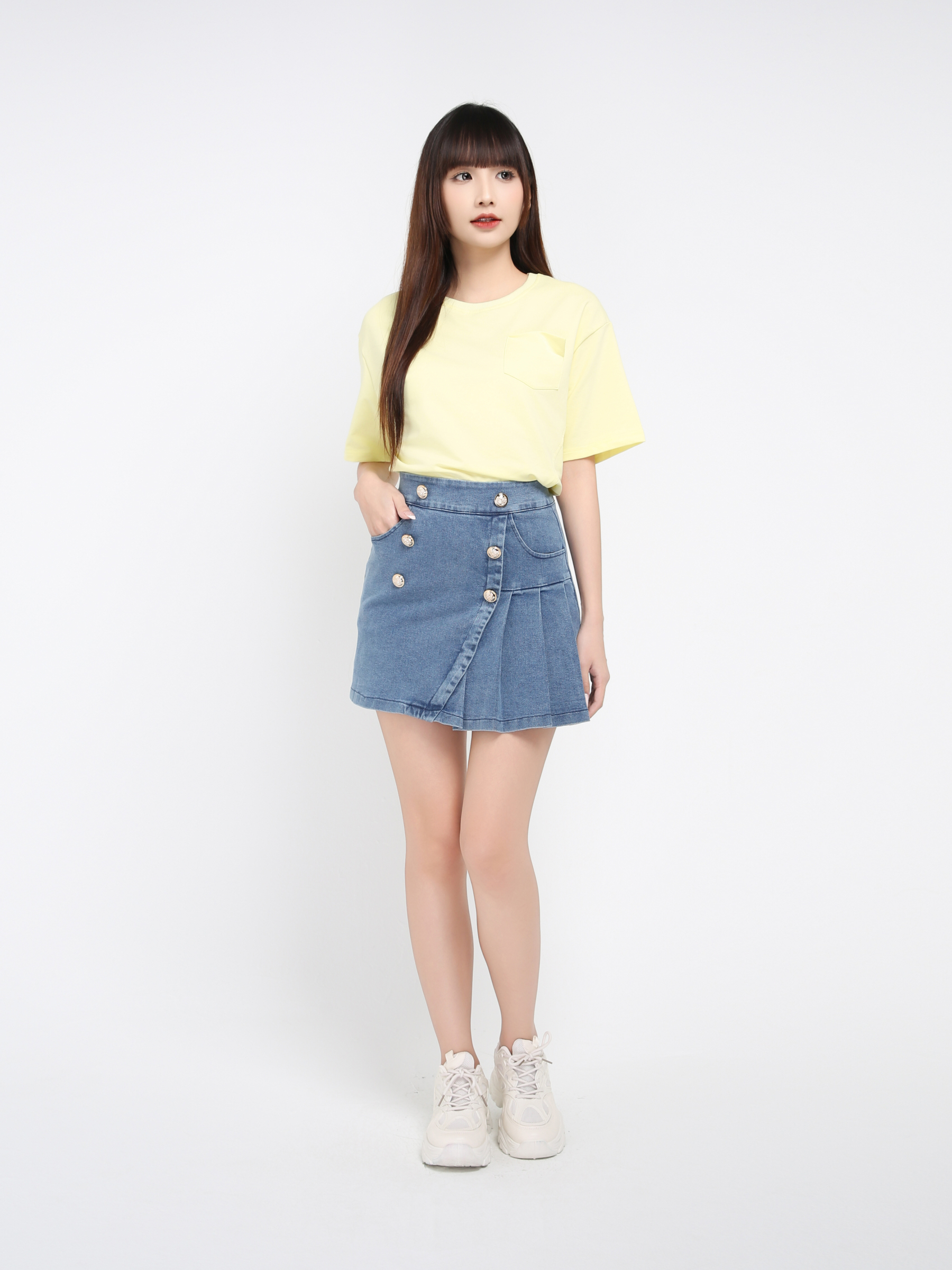 Denim Skirt Pants 39275