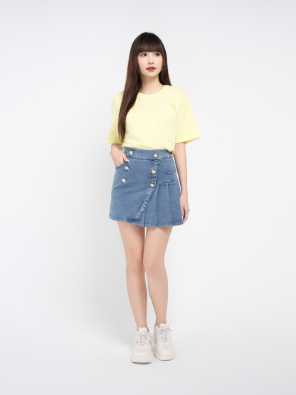 Denim Skirt Pants 39275