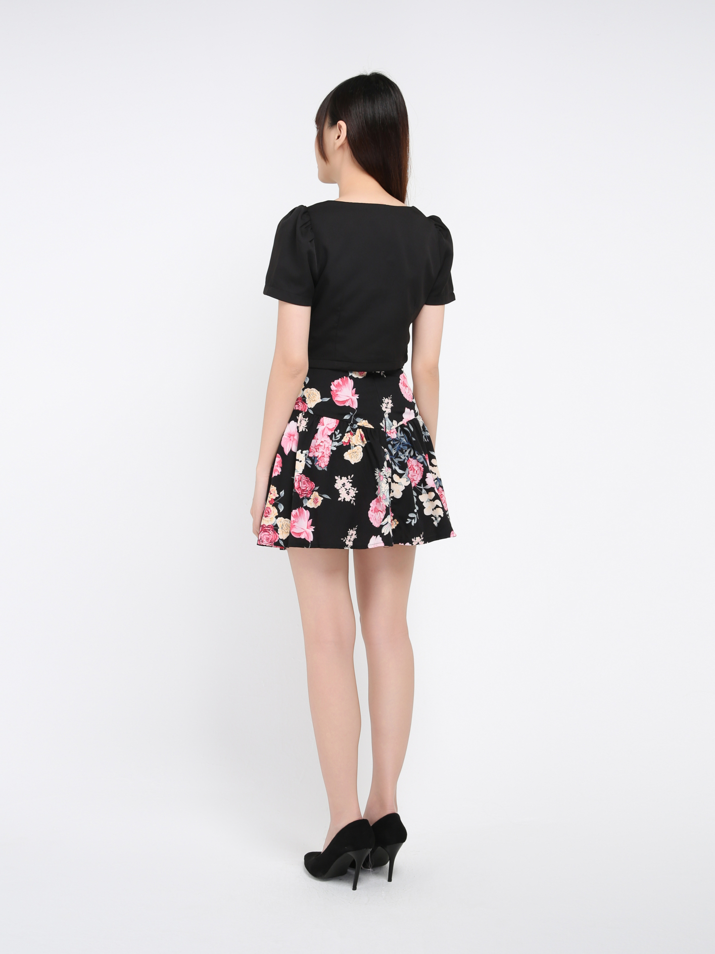 Short Sleeve Top With Back Zip Skirt Pant 39254