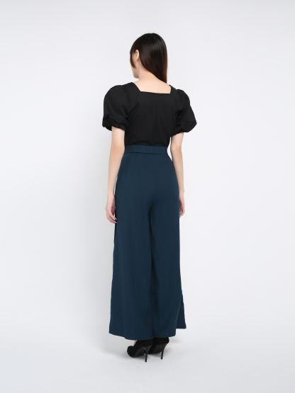 High Waist Side Pocket Long Pant 39257