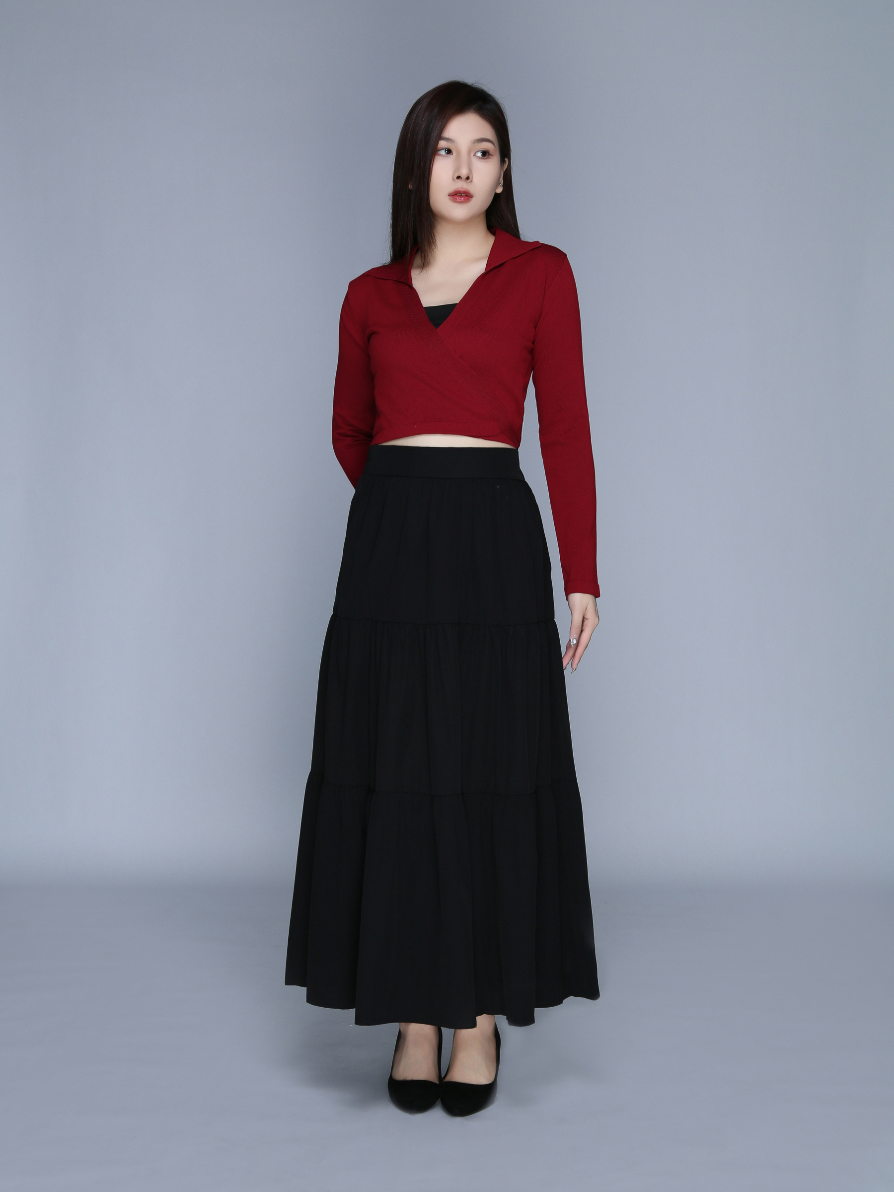 Wrap Knitted Top 39297