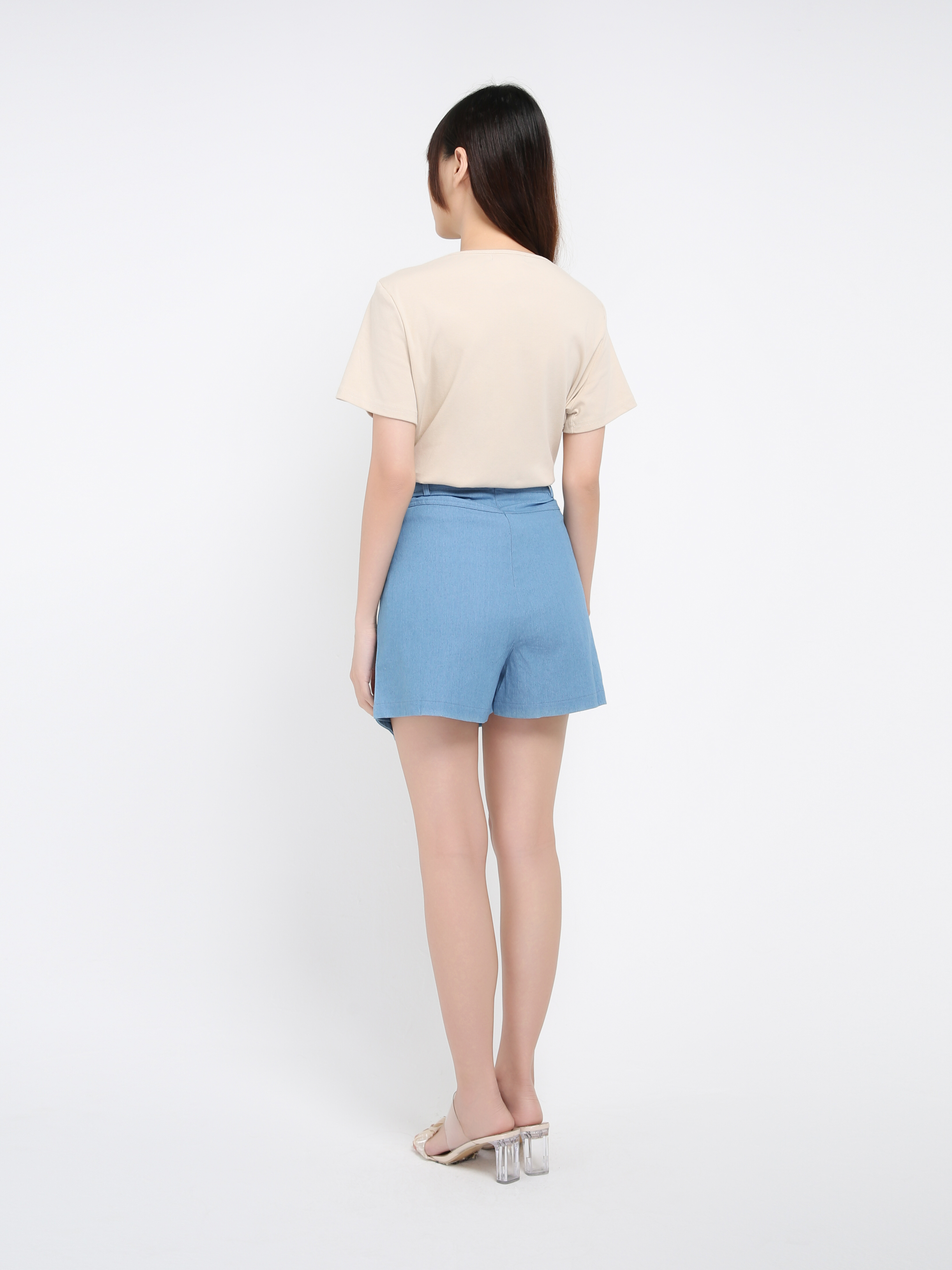 Denim With Split Skirt Pants 39125