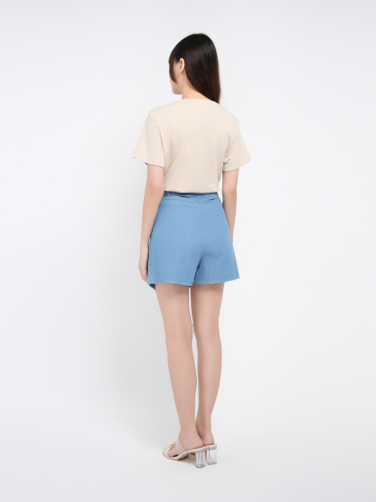 Denim With Split Skirt Pants 39125