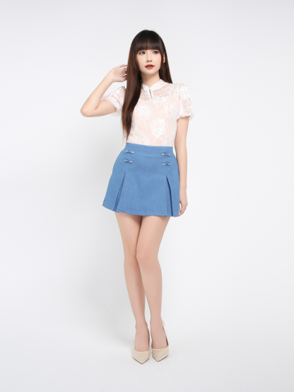 Denim Skirt Pants 39300