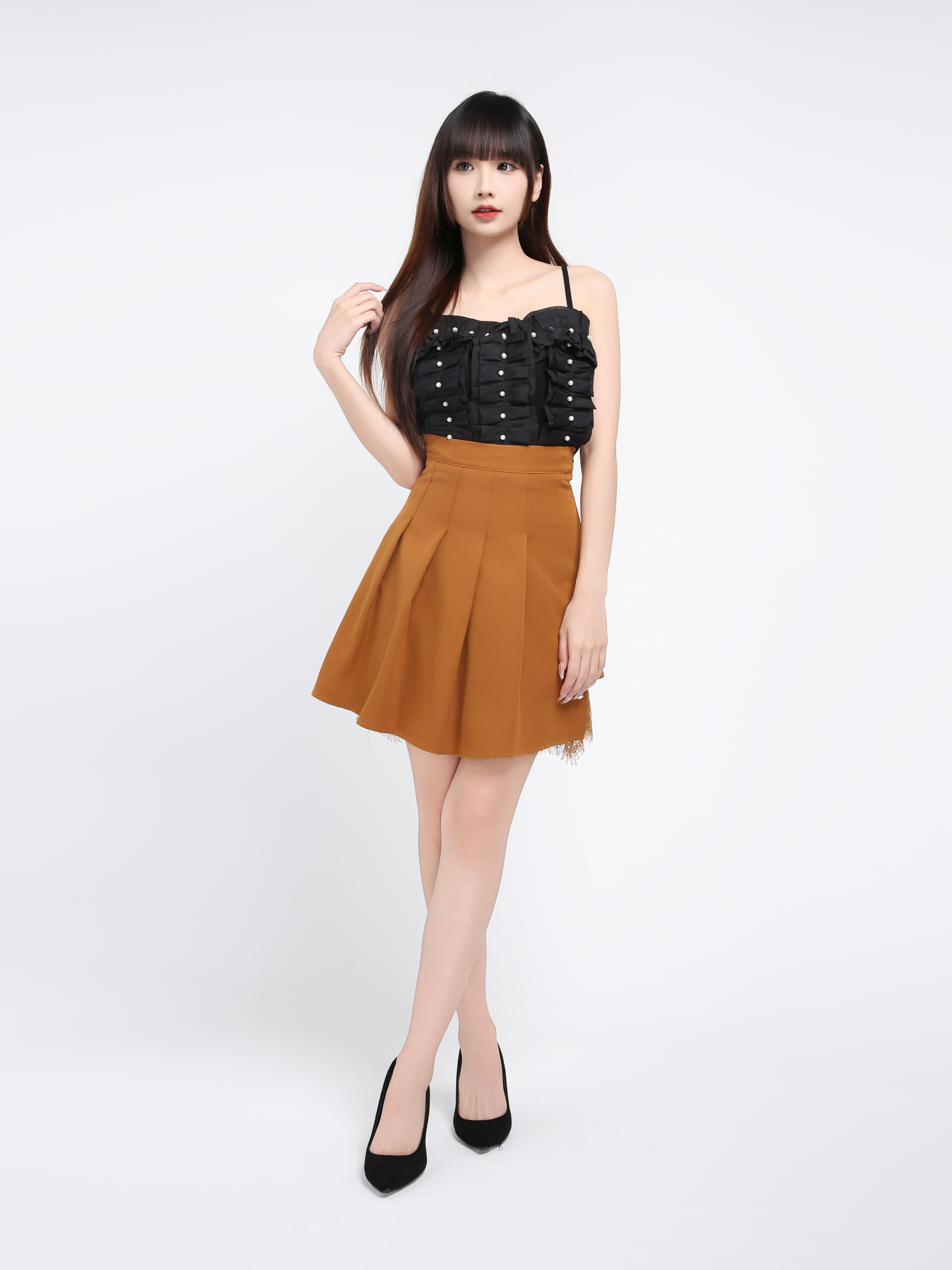 High Waist With Lace Skirt 39344