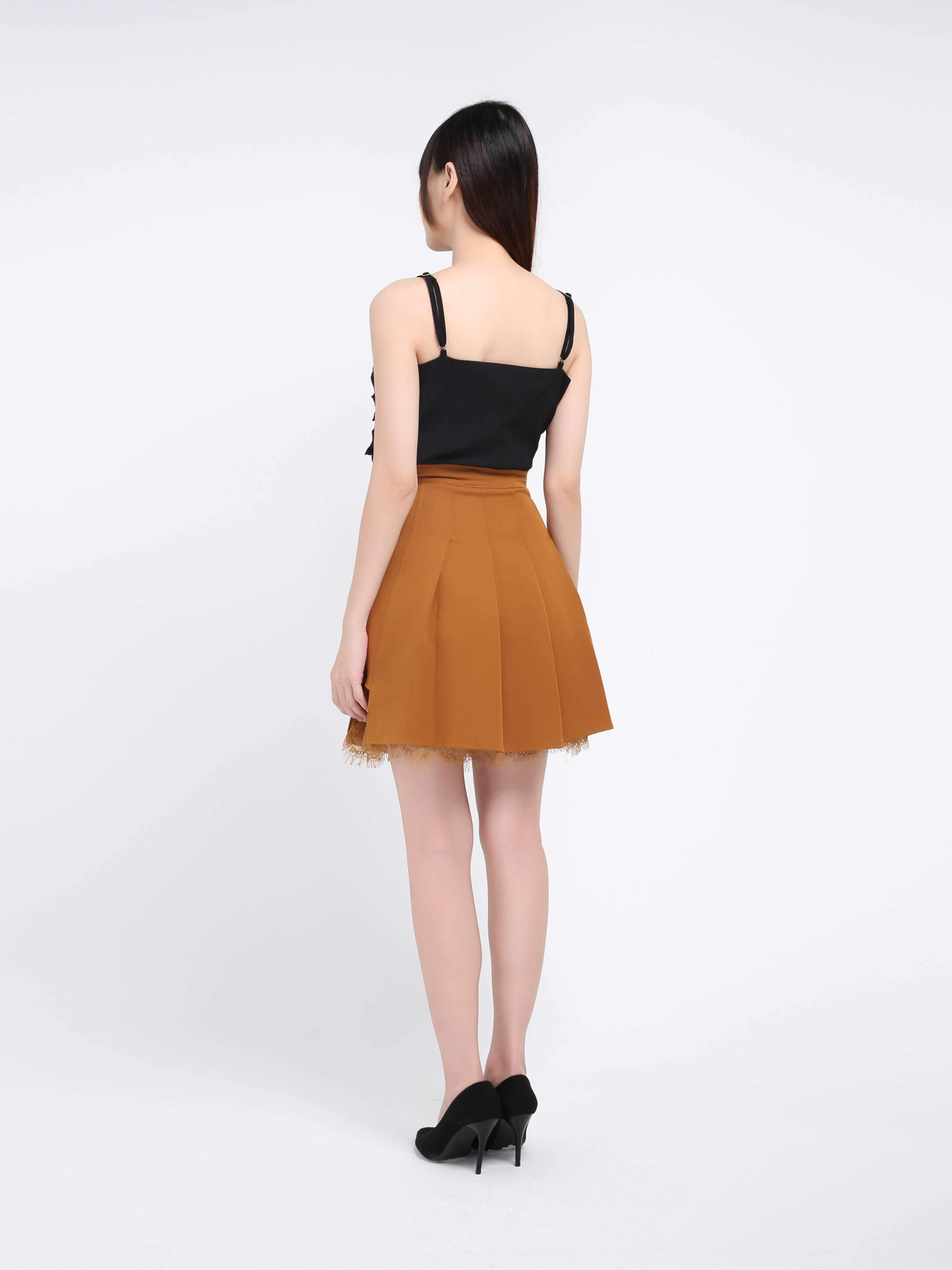 High Waist With Lace Skirt 39344