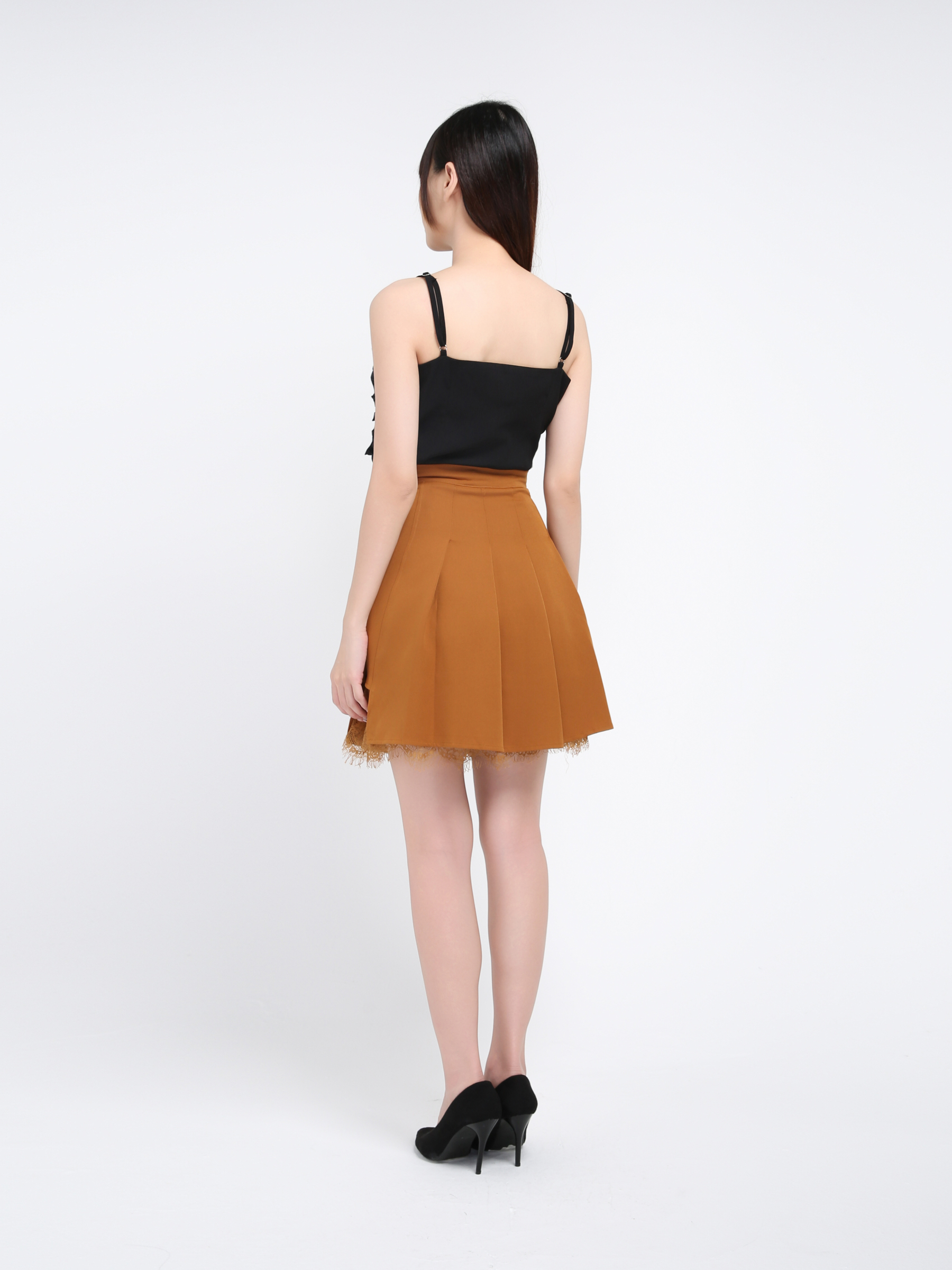 High Waist With Lace Skirt 39344