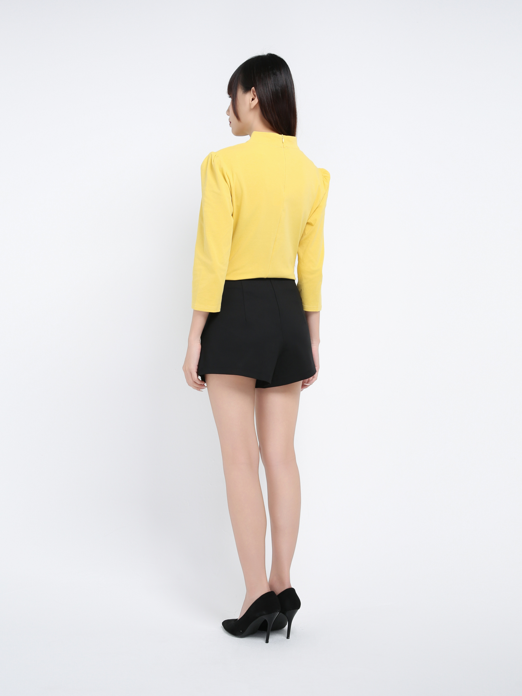 Long Sleeve Pleated Top 39364